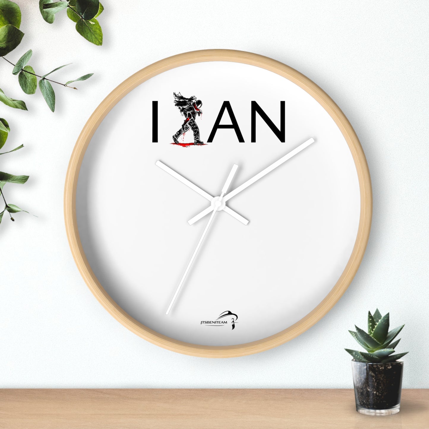 ItsBeniTeam™ | IAN – Time Carries Us Premium Wall Clock