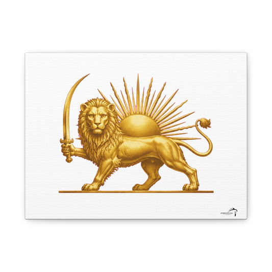 ItsBeniTeam™ Shir o Khorshid Heritage Canvas Wall Art | Premium Matte Stretched Canvas