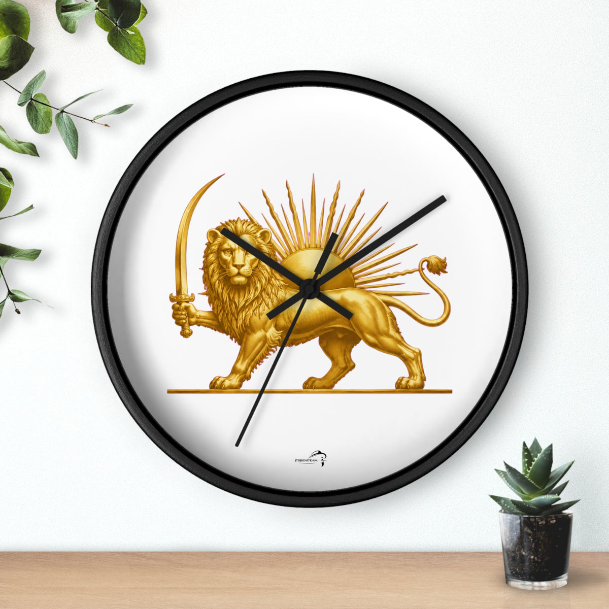 ItsBeniTeam™ | Lion & Sun – Legacy of Persia Wall Clock