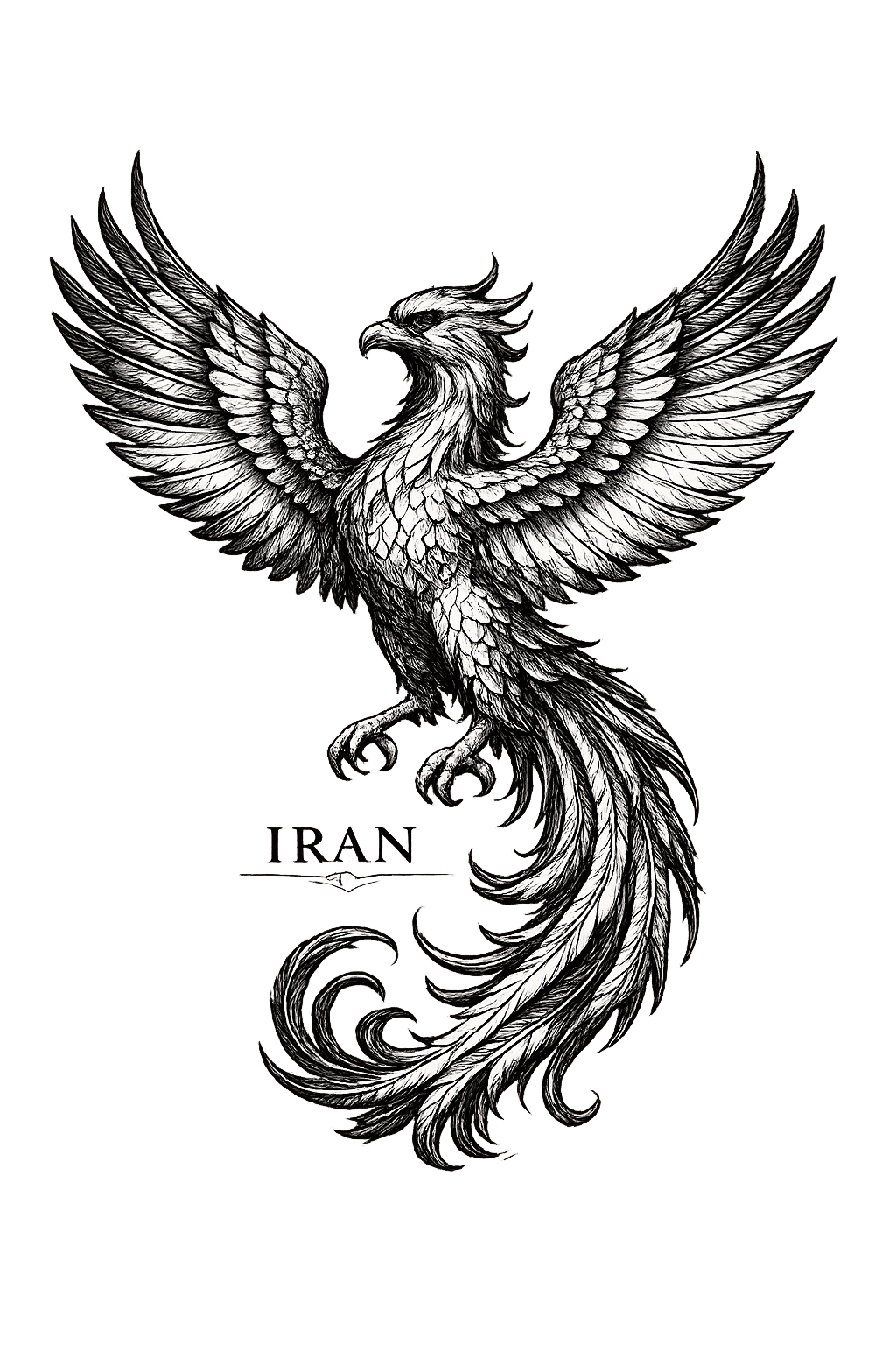 ItsBeniTeam™ Phoenix Collection – Persian Phoenix Minimal Unisex T-Shirt