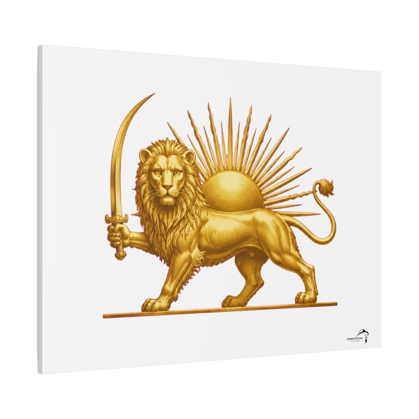 ItsBeniTeam™ Shir o Khorshid Heritage Canvas Wall Art | Premium Matte Stretched Canvas