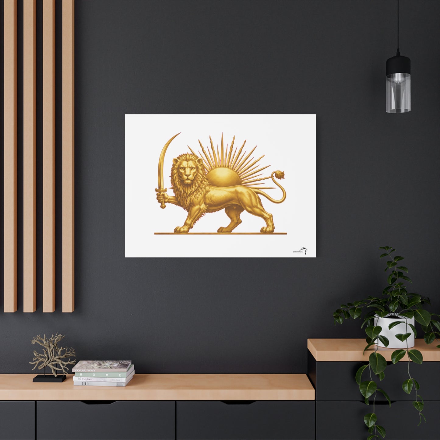 ItsBeniTeam™ Shir o Khorshid Heritage Canvas Wall Art | Premium Matte Stretched Canvas