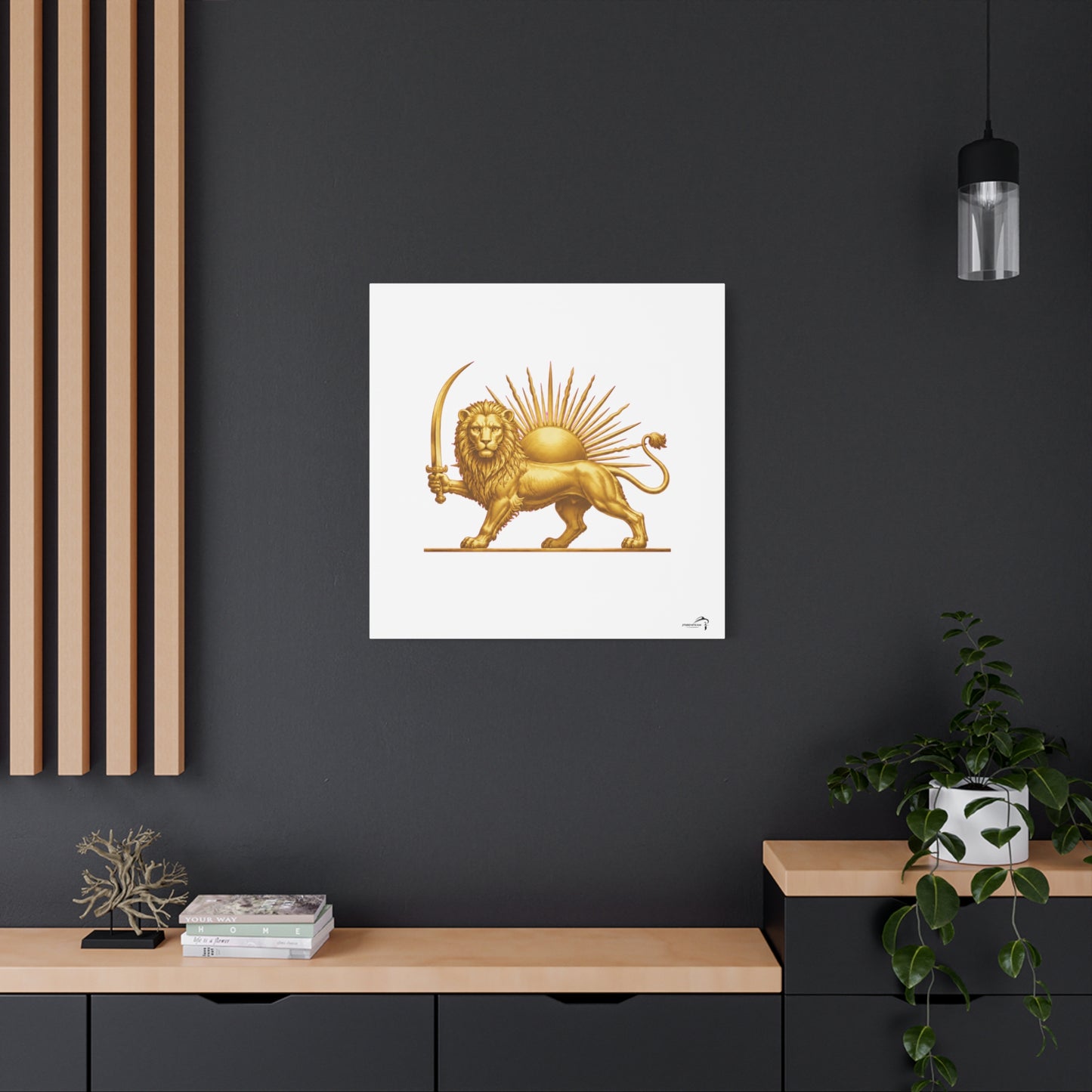 ItsBeniTeam™ Shir o Khorshid Heritage Canvas Wall Art | Premium Matte Stretched Canvas