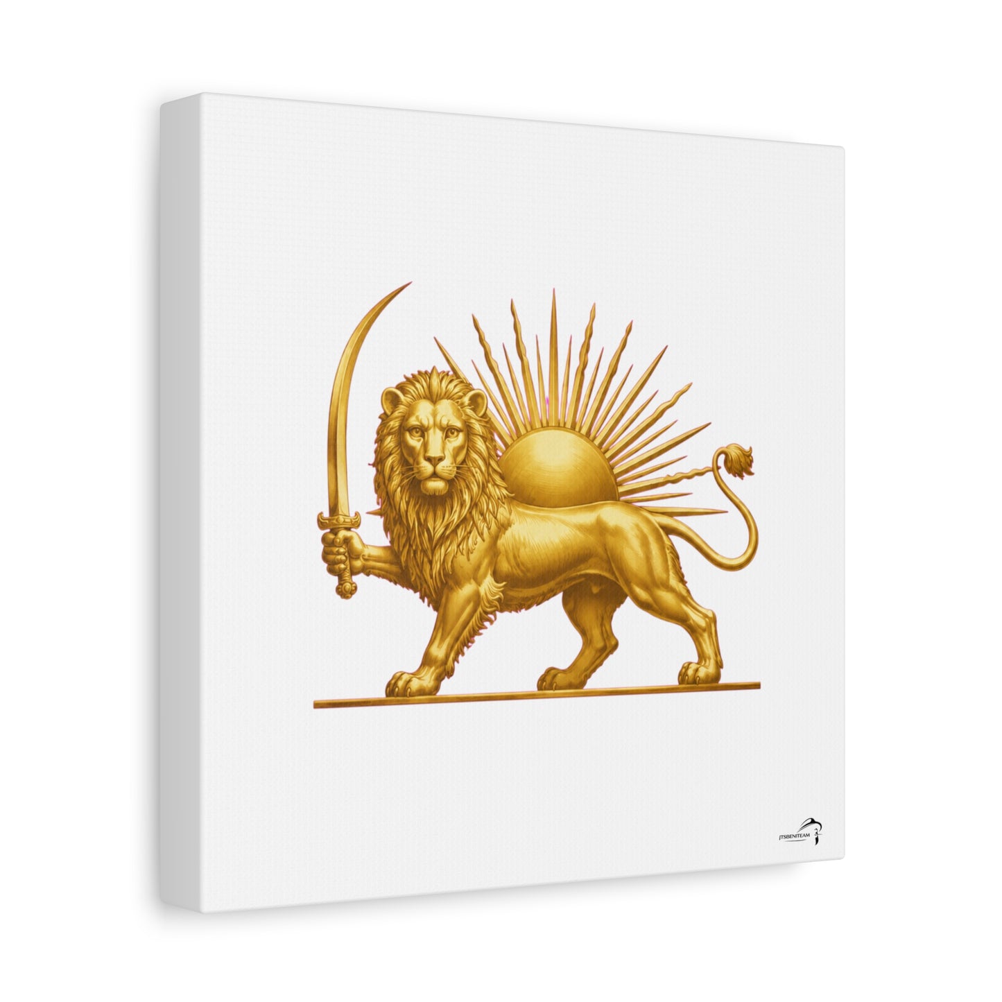 ItsBeniTeam™ Shir o Khorshid Heritage Canvas Wall Art | Premium Matte Stretched Canvas