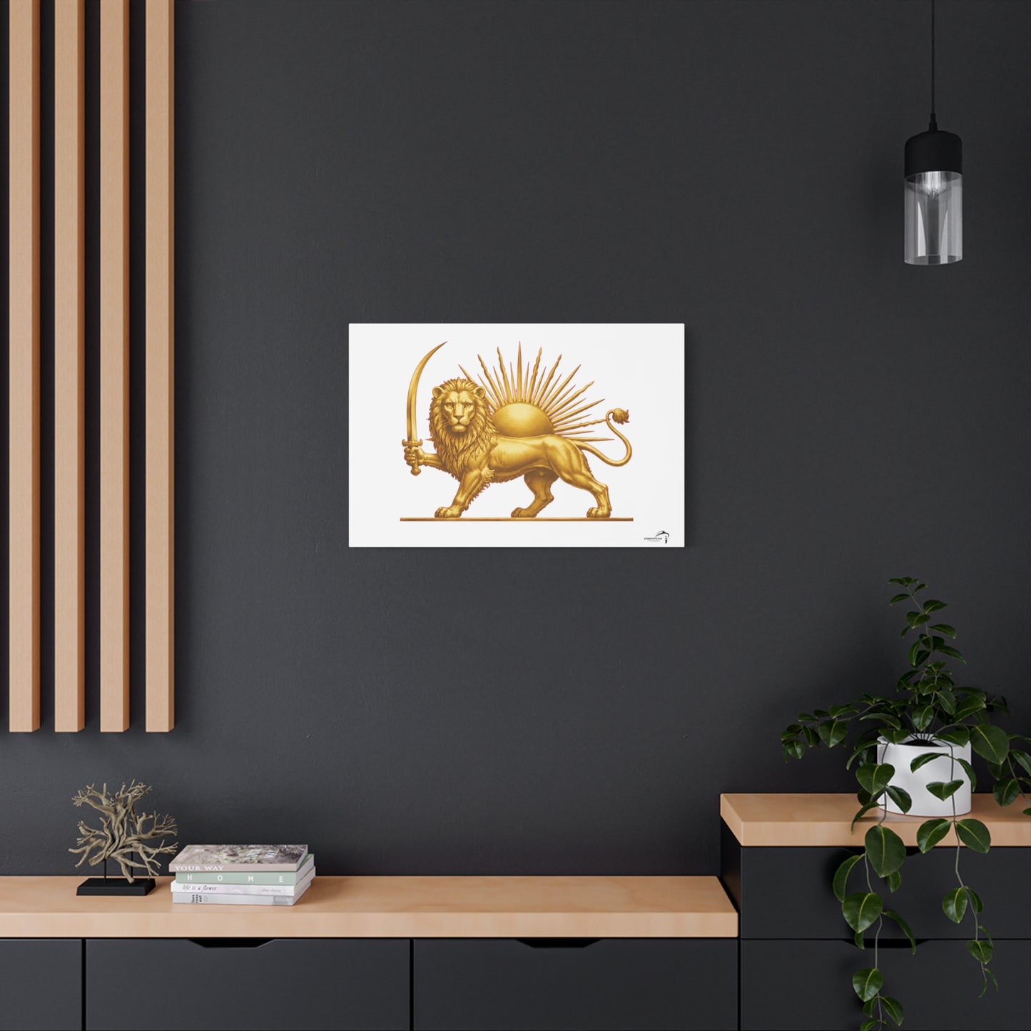 ItsBeniTeam™ Shir o Khorshid Heritage Canvas Wall Art | Premium Matte Stretched Canvas