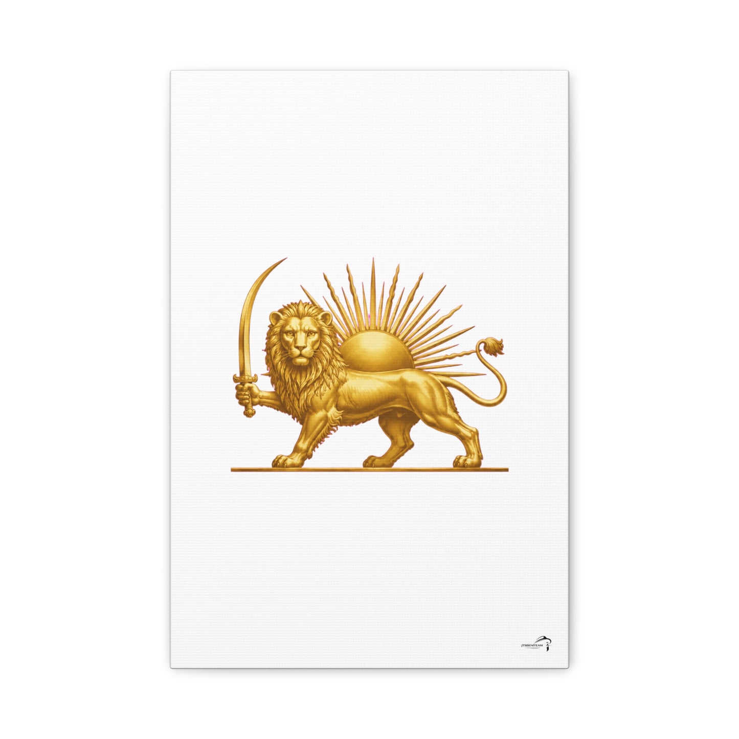 ItsBeniTeam™ Shir o Khorshid Heritage Canvas Wall Art | Premium Matte Stretched Canvas