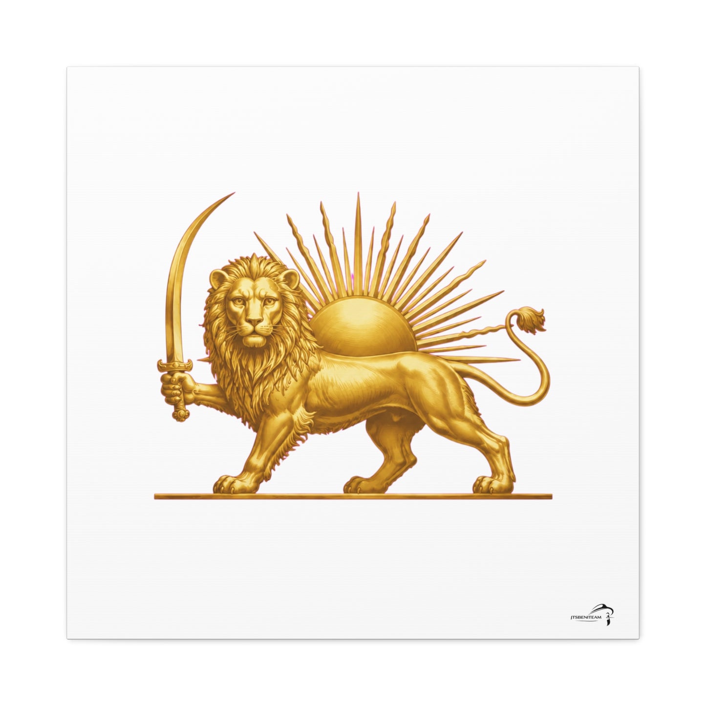 ItsBeniTeam™ Shir o Khorshid Heritage Canvas Wall Art | Premium Matte Stretched Canvas