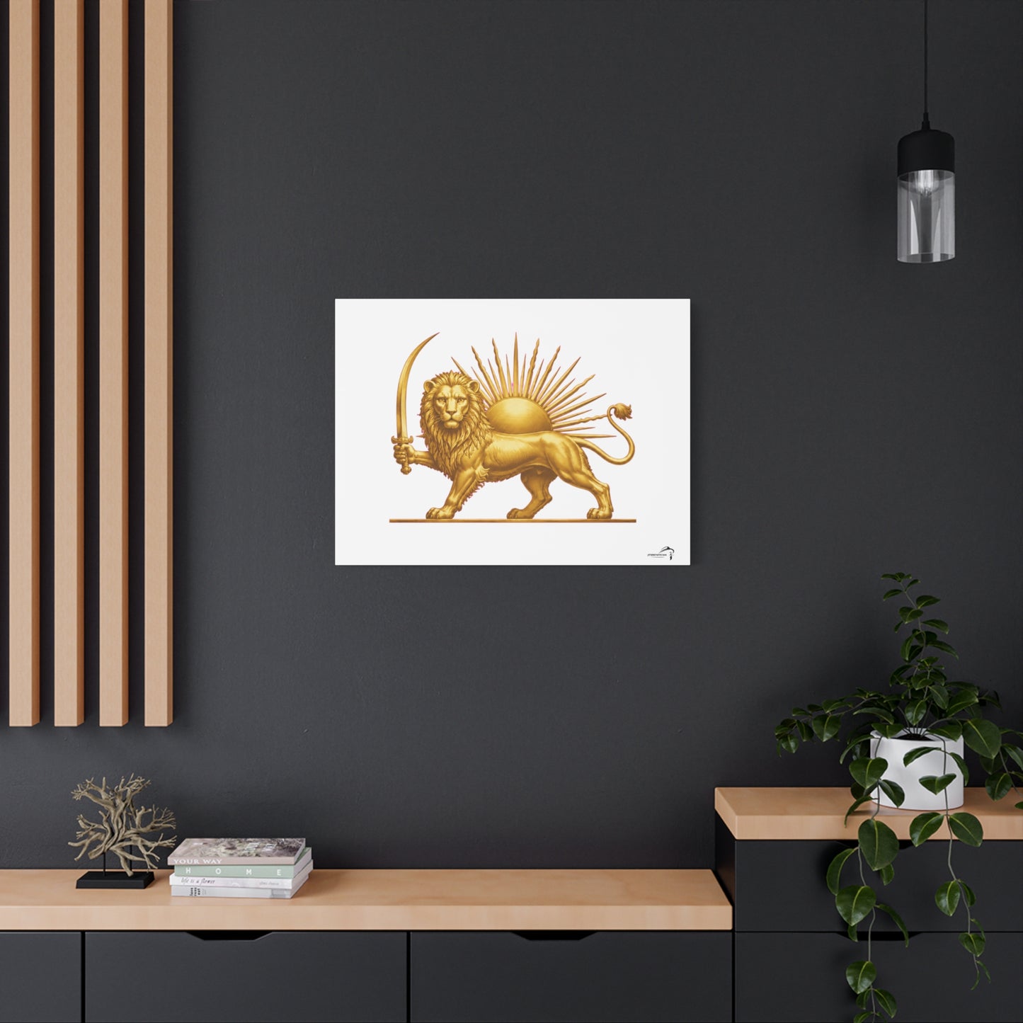 ItsBeniTeam™ Shir o Khorshid Heritage Canvas Wall Art | Premium Matte Stretched Canvas