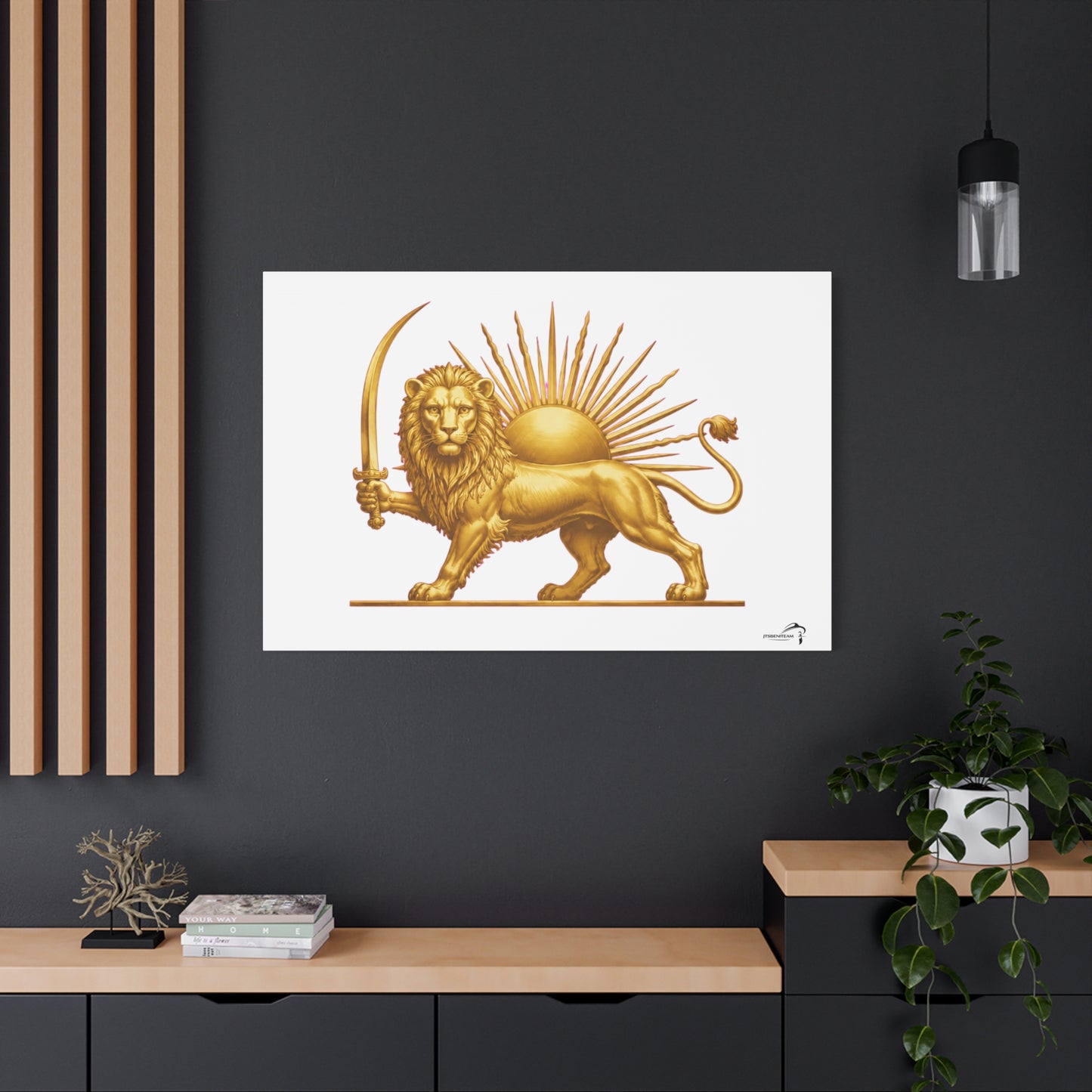 ItsBeniTeam™ Shir o Khorshid Heritage Canvas Wall Art | Premium Matte Stretched Canvas