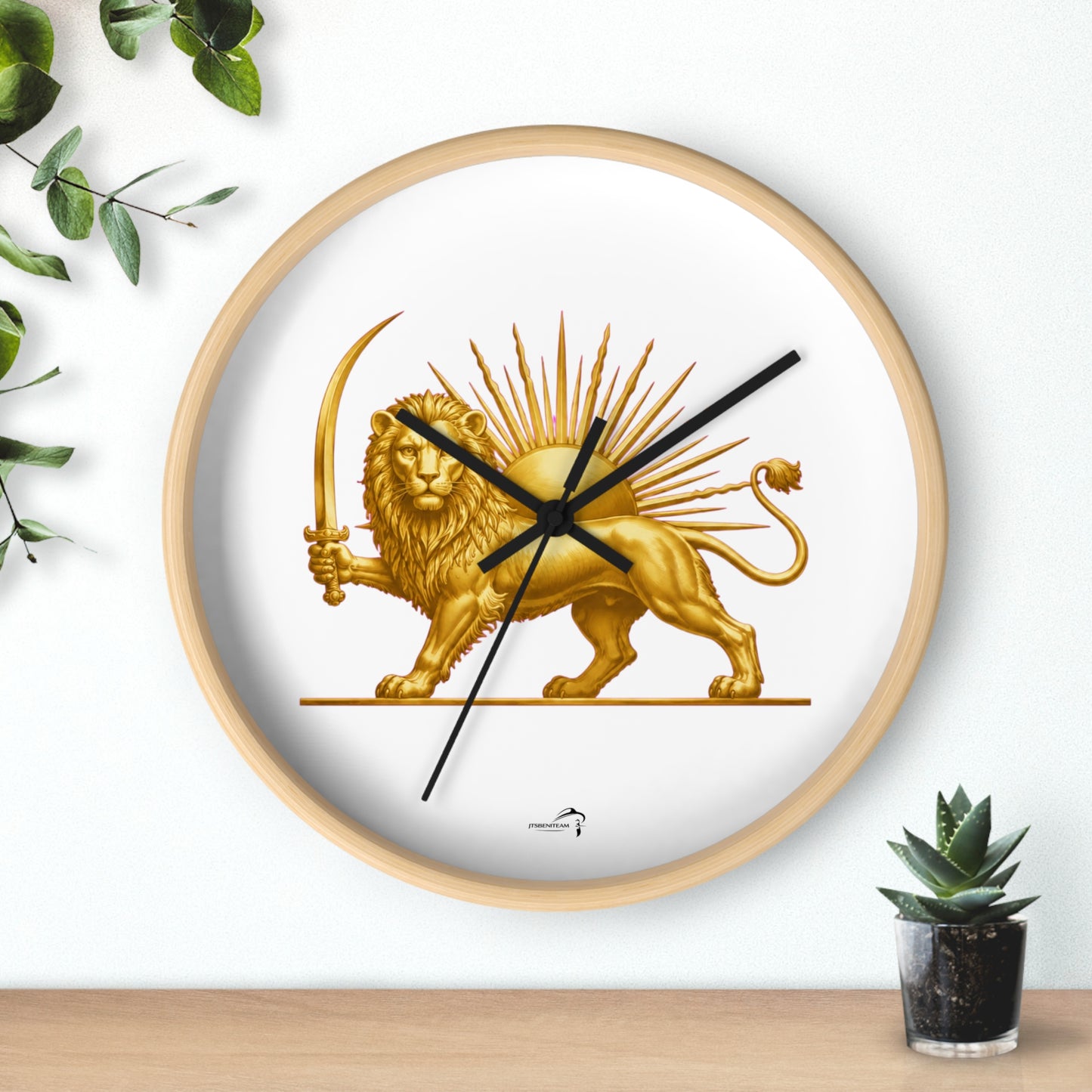 ItsBeniTeam™ | Lion & Sun – Legacy of Persia Wall Clock