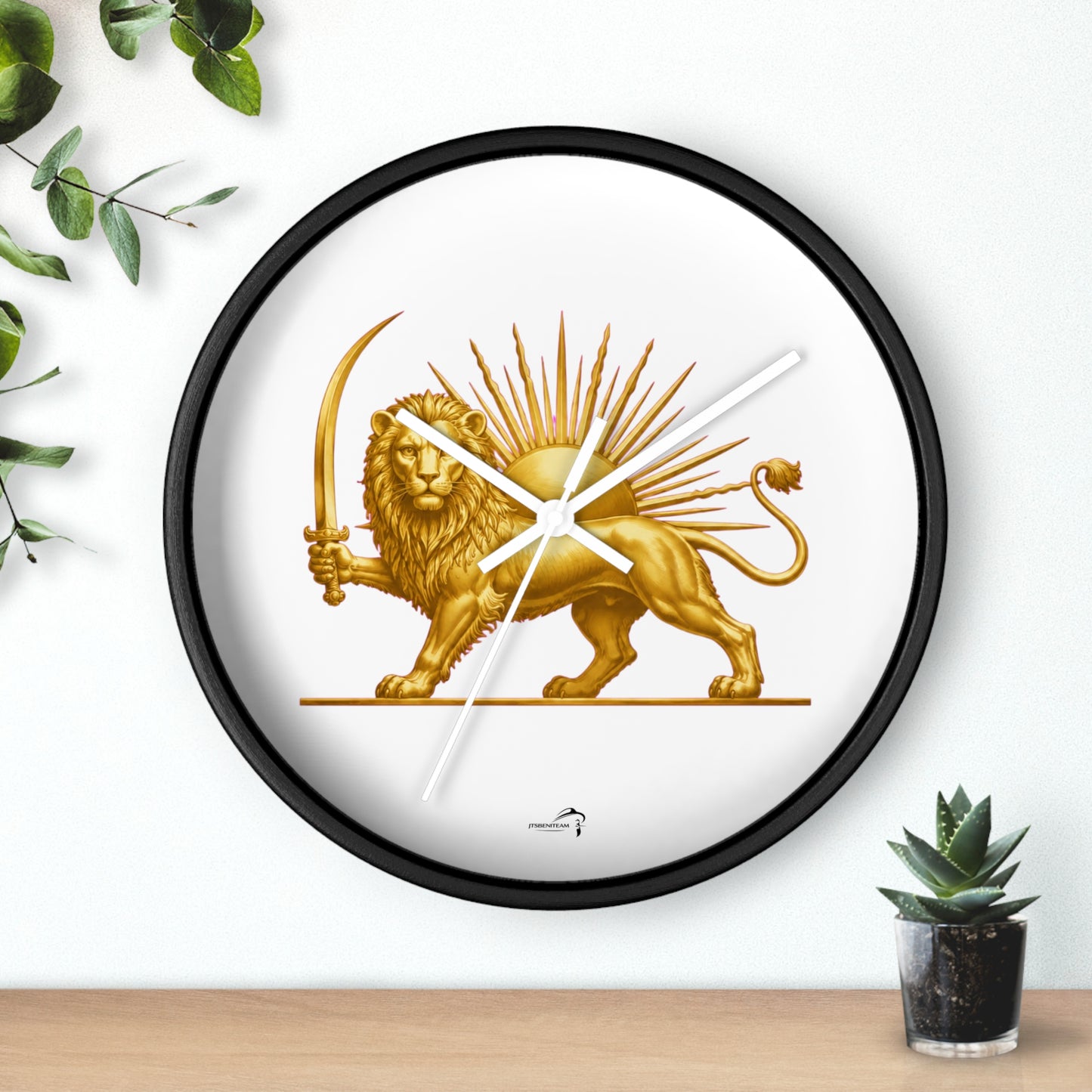 ItsBeniTeam™ | Lion & Sun – Legacy of Persia Wall Clock