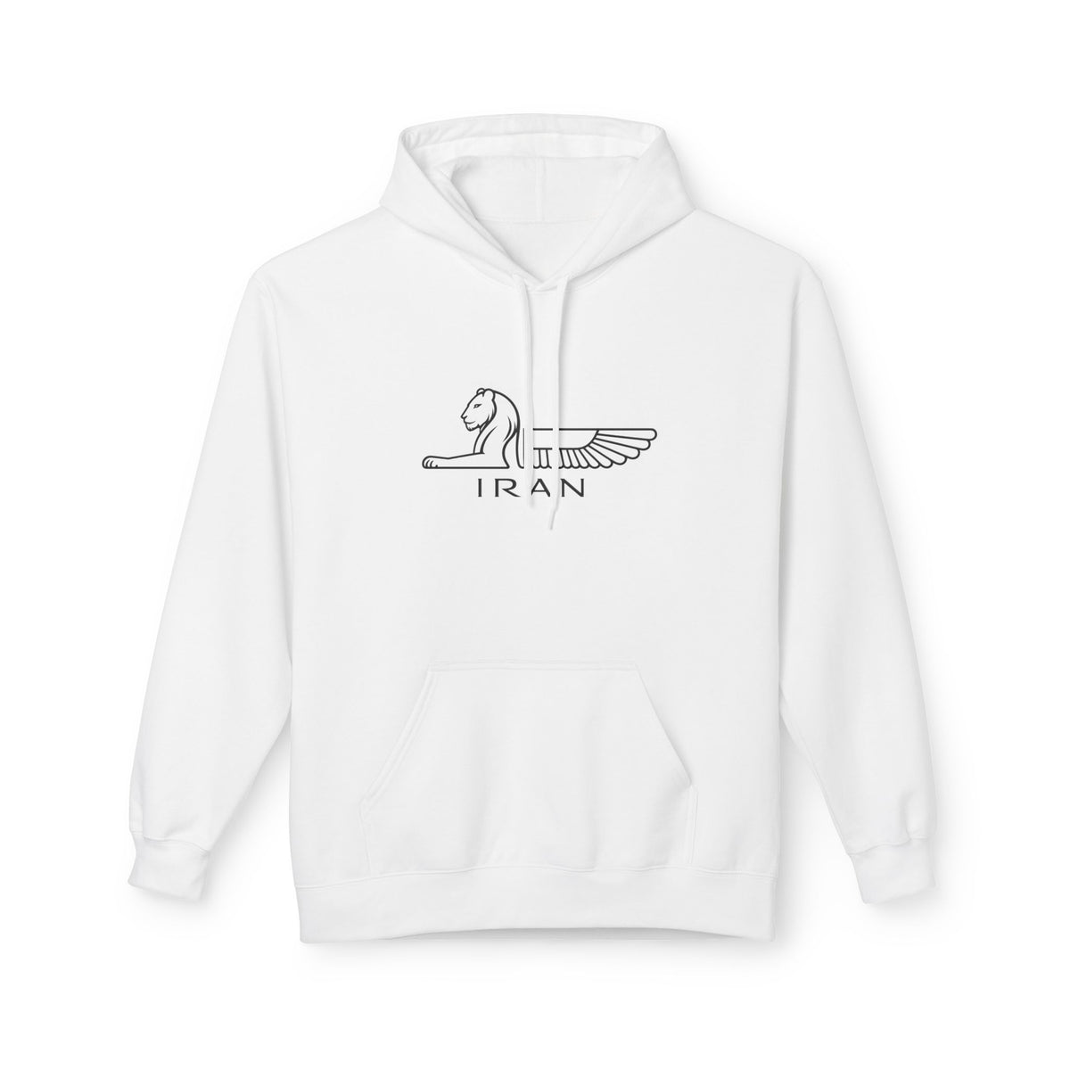 ItsBeniTeam™ | Lion of IRAN Hoodie – Minimal Persian Heritage Sweatshirt