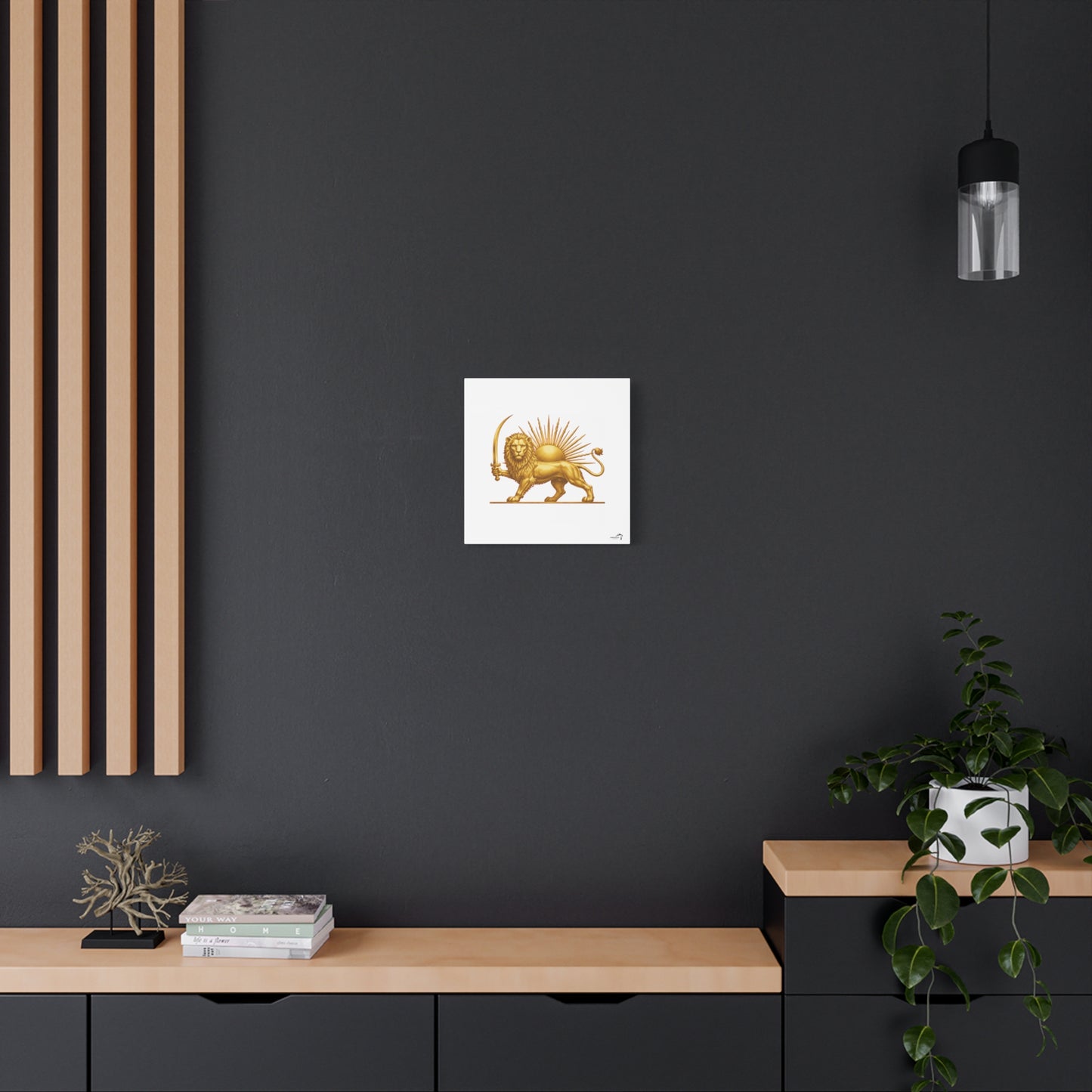 ItsBeniTeam™ Shir o Khorshid Heritage Canvas Wall Art | Premium Matte Stretched Canvas