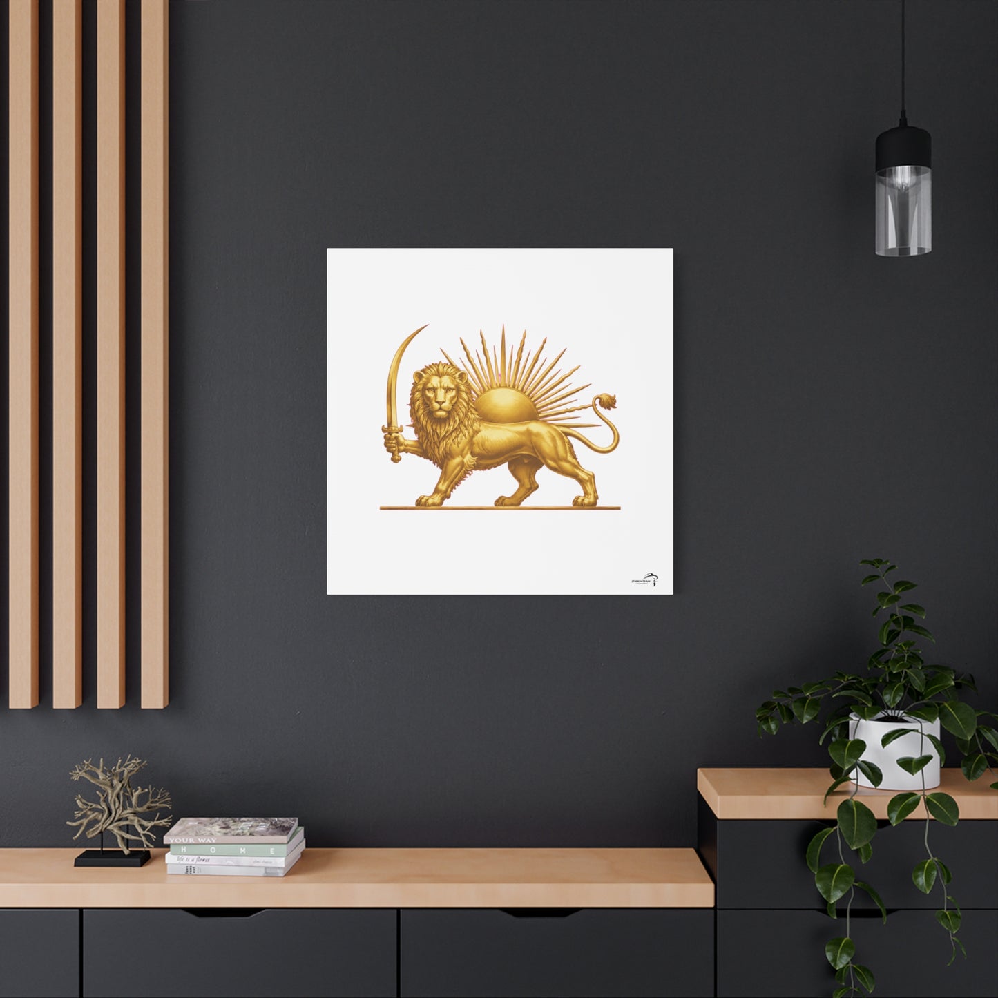 ItsBeniTeam™ Shir o Khorshid Heritage Canvas Wall Art | Premium Matte Stretched Canvas