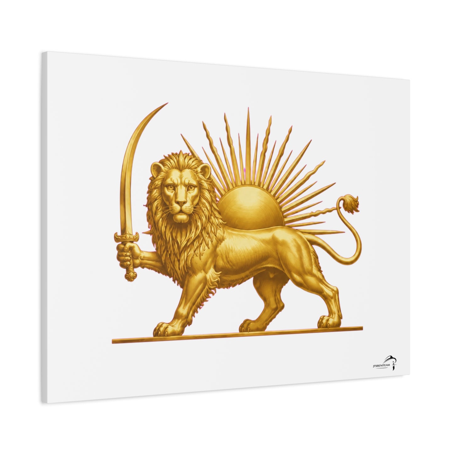 ItsBeniTeam™ Shir o Khorshid Heritage Canvas Wall Art | Premium Matte Stretched Canvas