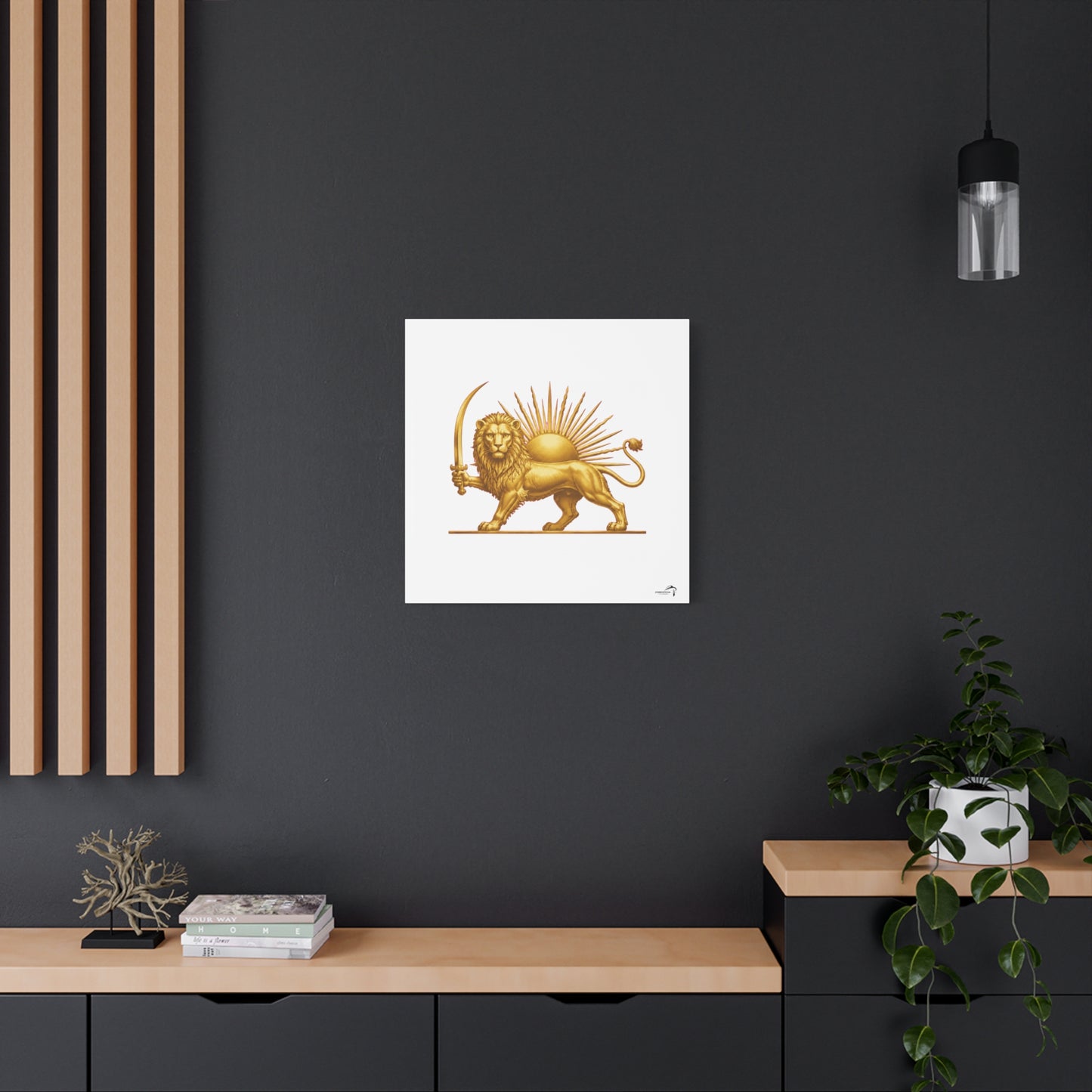 ItsBeniTeam™ Shir o Khorshid Heritage Canvas Wall Art | Premium Matte Stretched Canvas