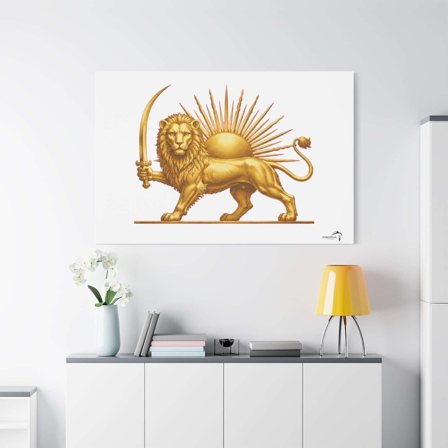 ItsBeniTeam™ Shir o Khorshid Heritage Canvas Wall Art | Premium Matte Stretched Canvas
