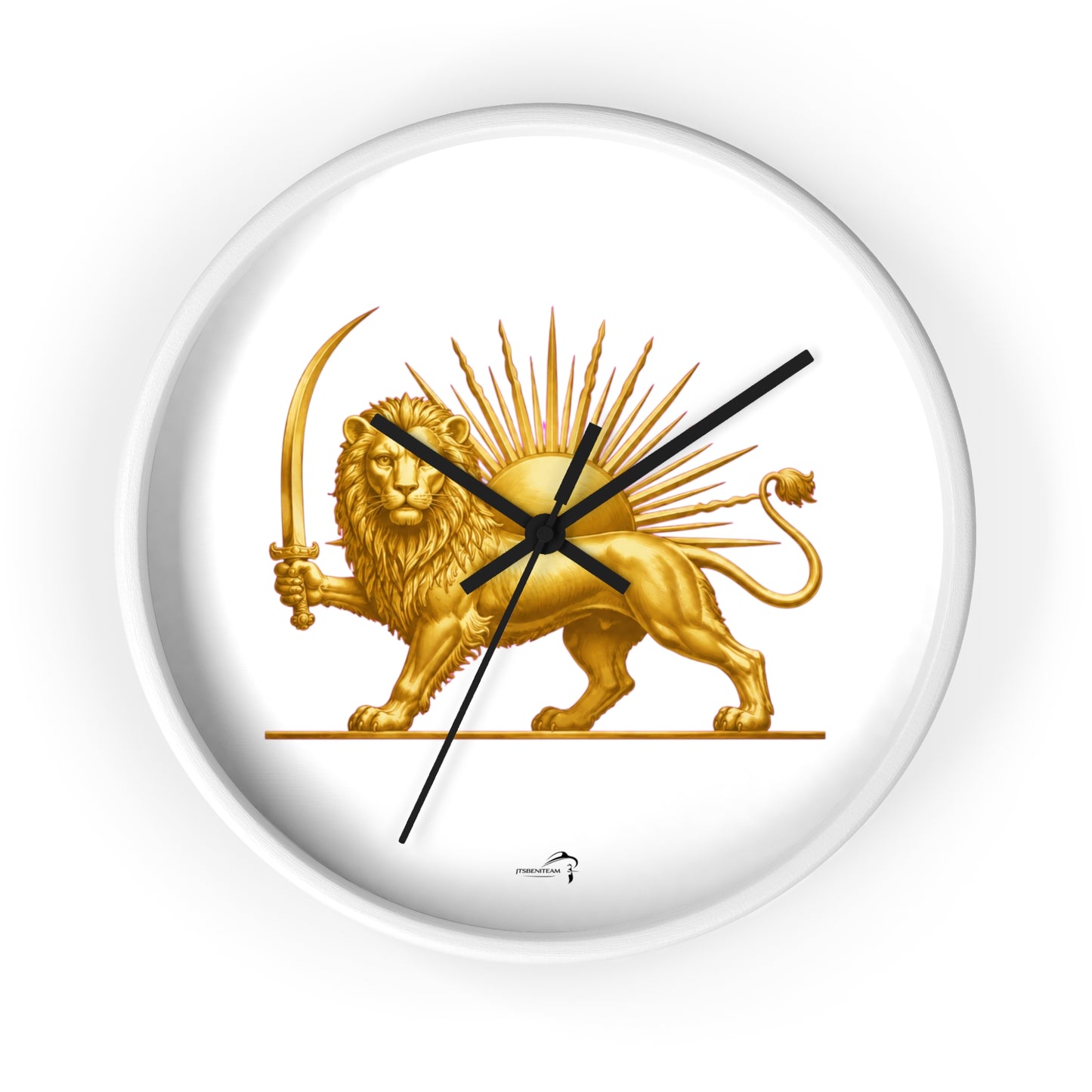 ItsBeniTeam™ | Lion & Sun – Legacy of Persia Wall Clock