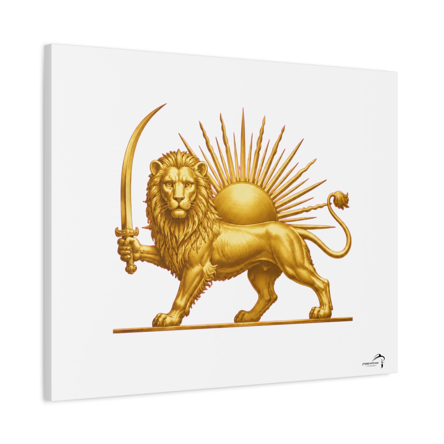 ItsBeniTeam™ Shir o Khorshid Heritage Canvas Wall Art | Premium Matte Stretched Canvas