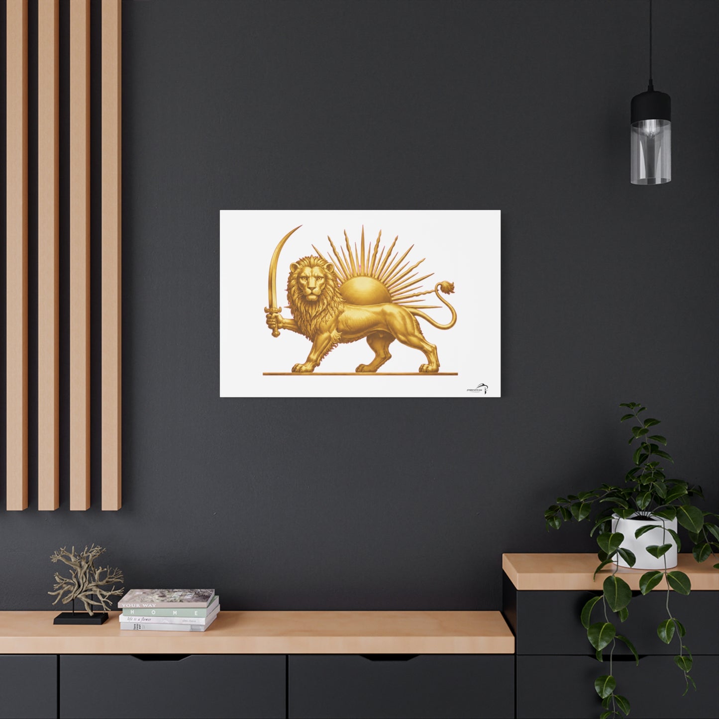 ItsBeniTeam™ Shir o Khorshid Heritage Canvas Wall Art | Premium Matte Stretched Canvas