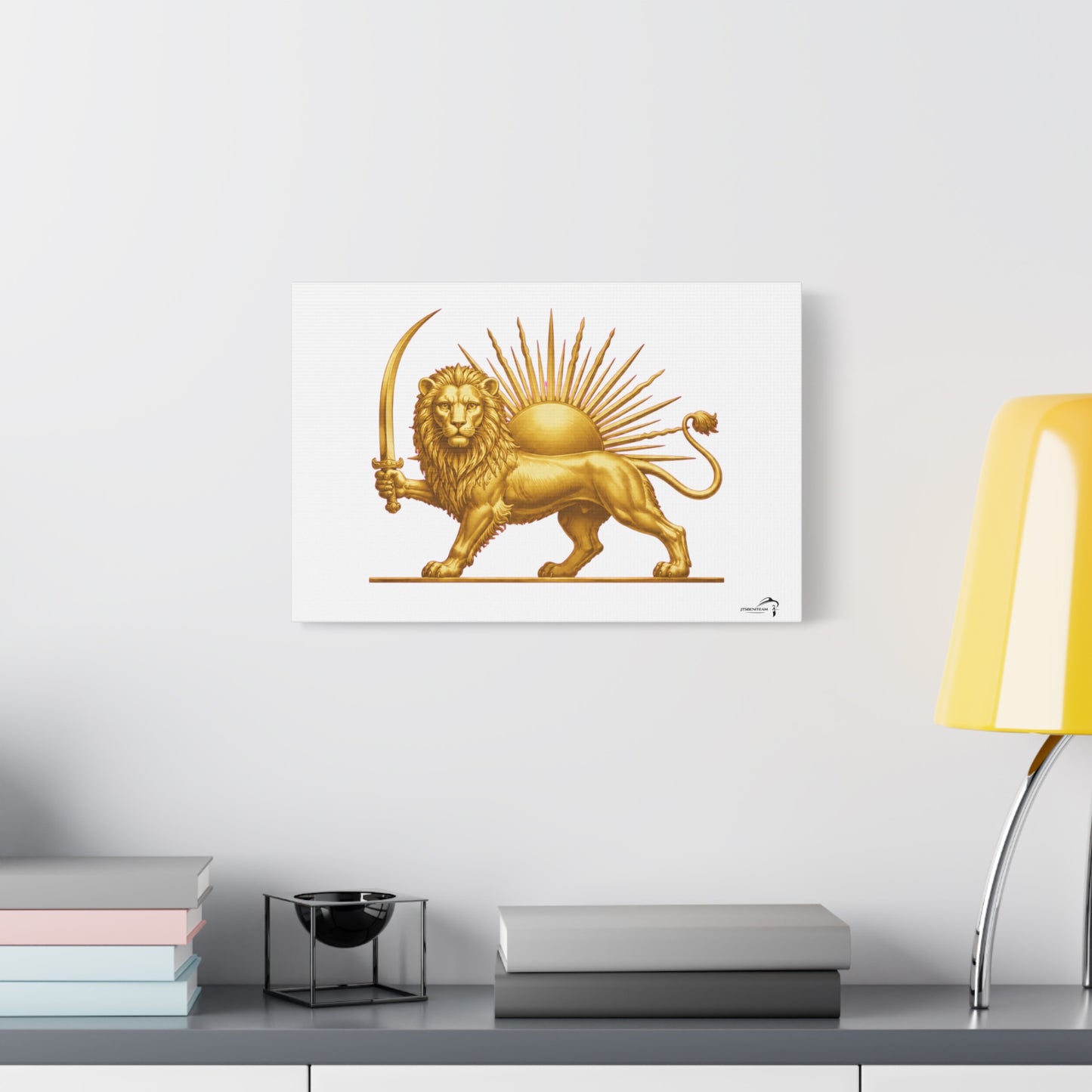 ItsBeniTeam™ Shir o Khorshid Heritage Canvas Wall Art | Premium Matte Stretched Canvas