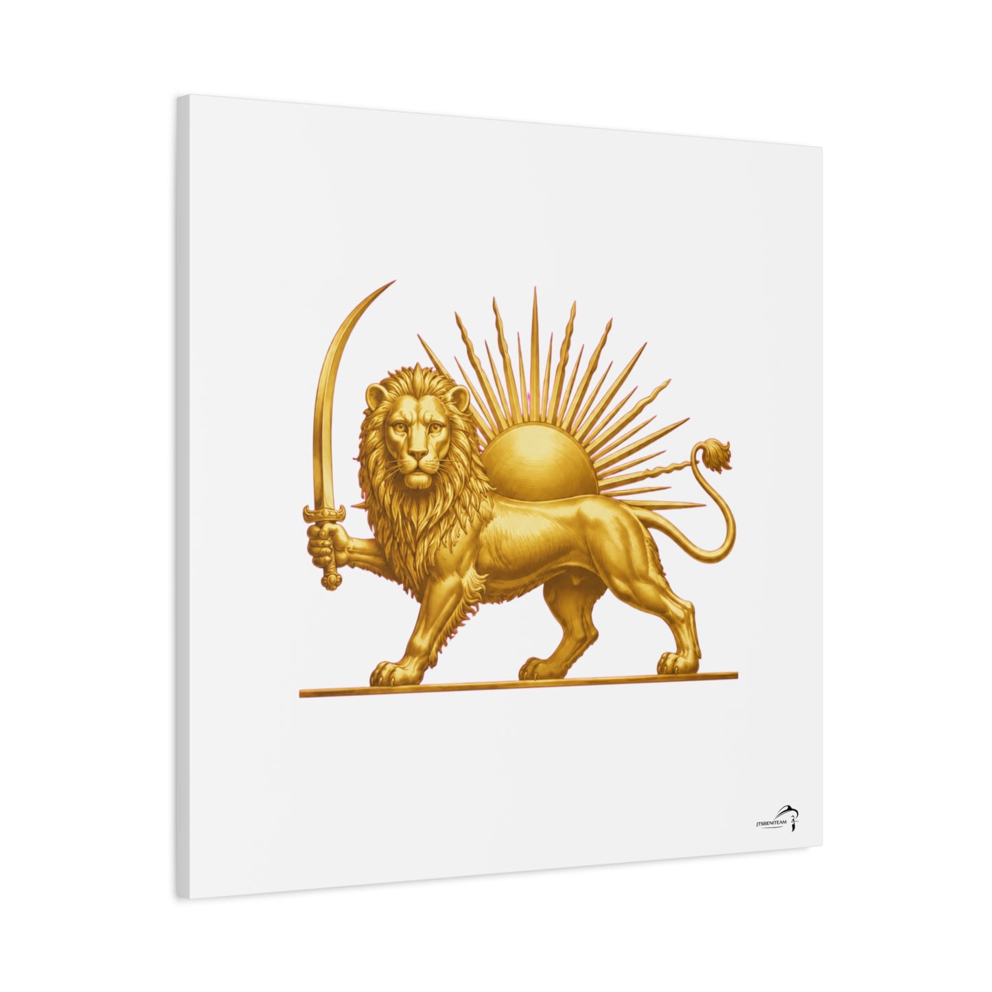 ItsBeniTeam™ Shir o Khorshid Heritage Canvas Wall Art | Premium Matte Stretched Canvas