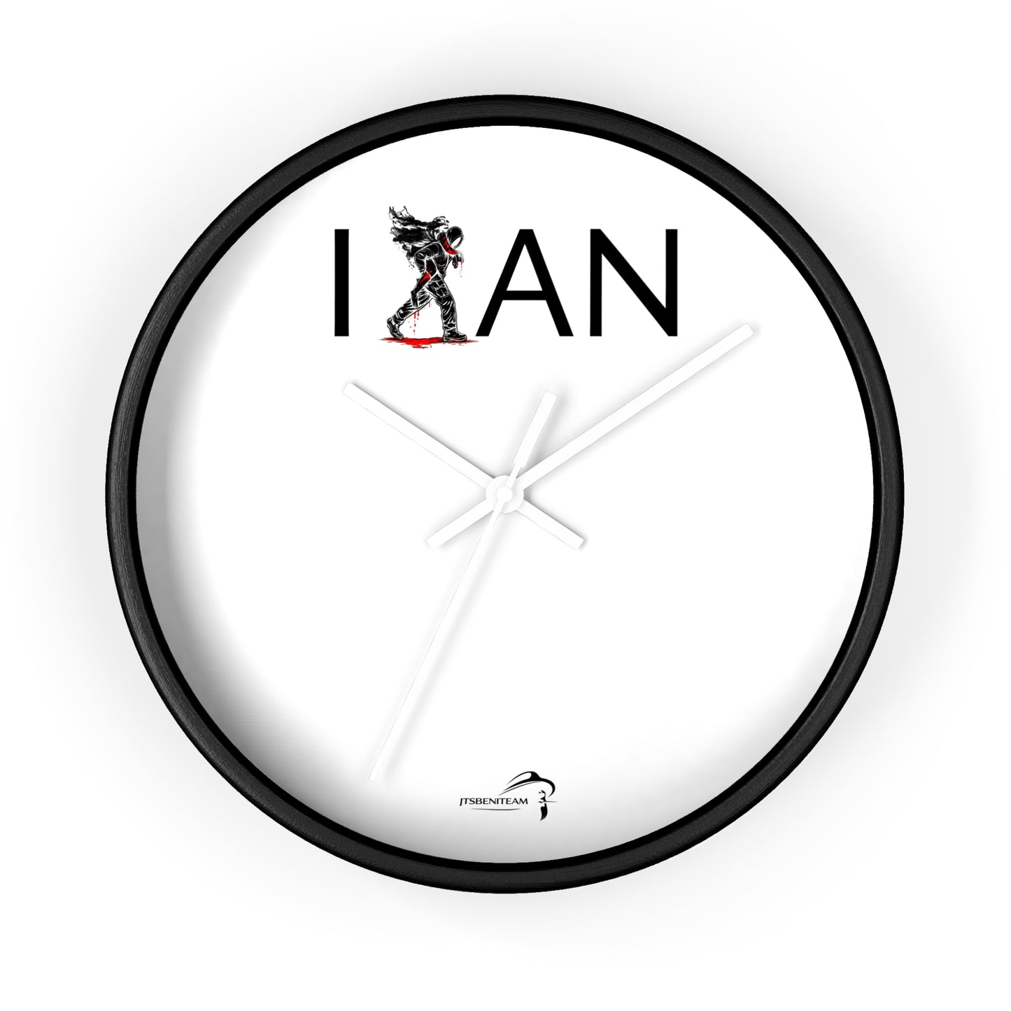 ItsBeniTeam™ | IAN – Time Carries Us Premium Wall Clock