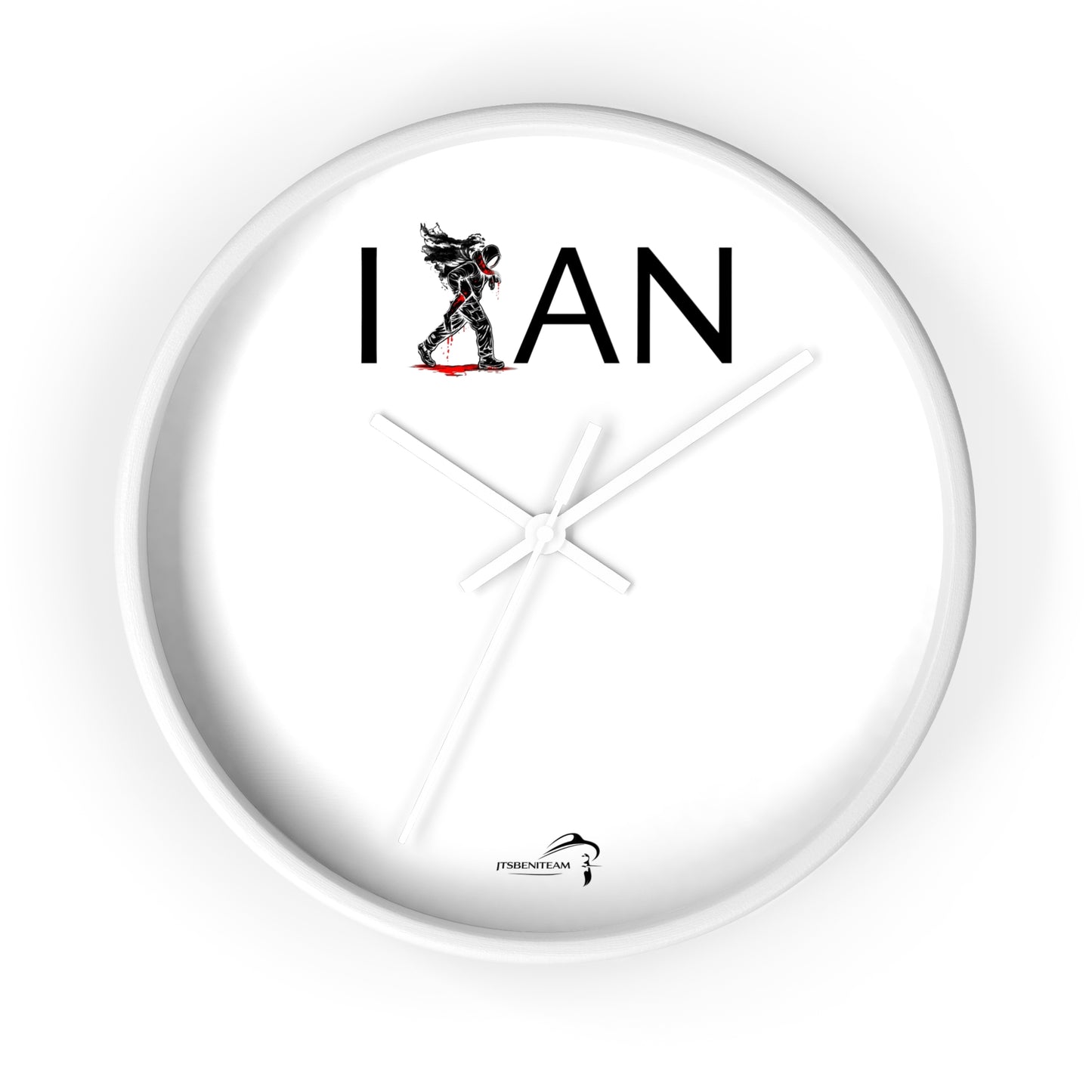 ItsBeniTeam™ | IAN – Time Carries Us Premium Wall Clock