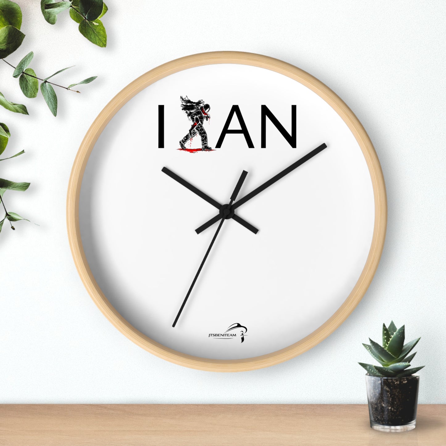 ItsBeniTeam™ | IAN – Time Carries Us Premium Wall Clock