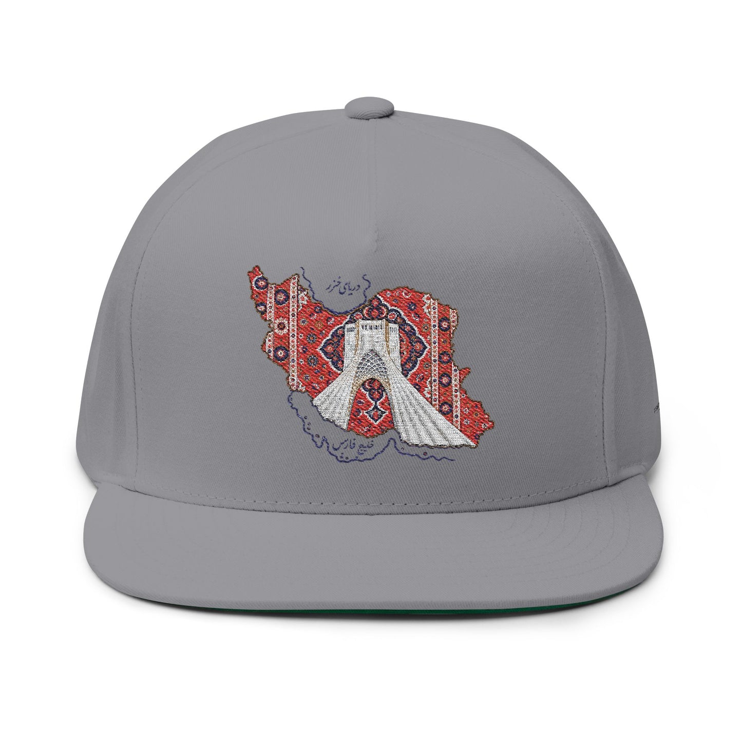ItsBeniTeam™ | IRAN MAP | Persian Carpet & Azadi Tower | Premium Heritage Flat Bill Cap
