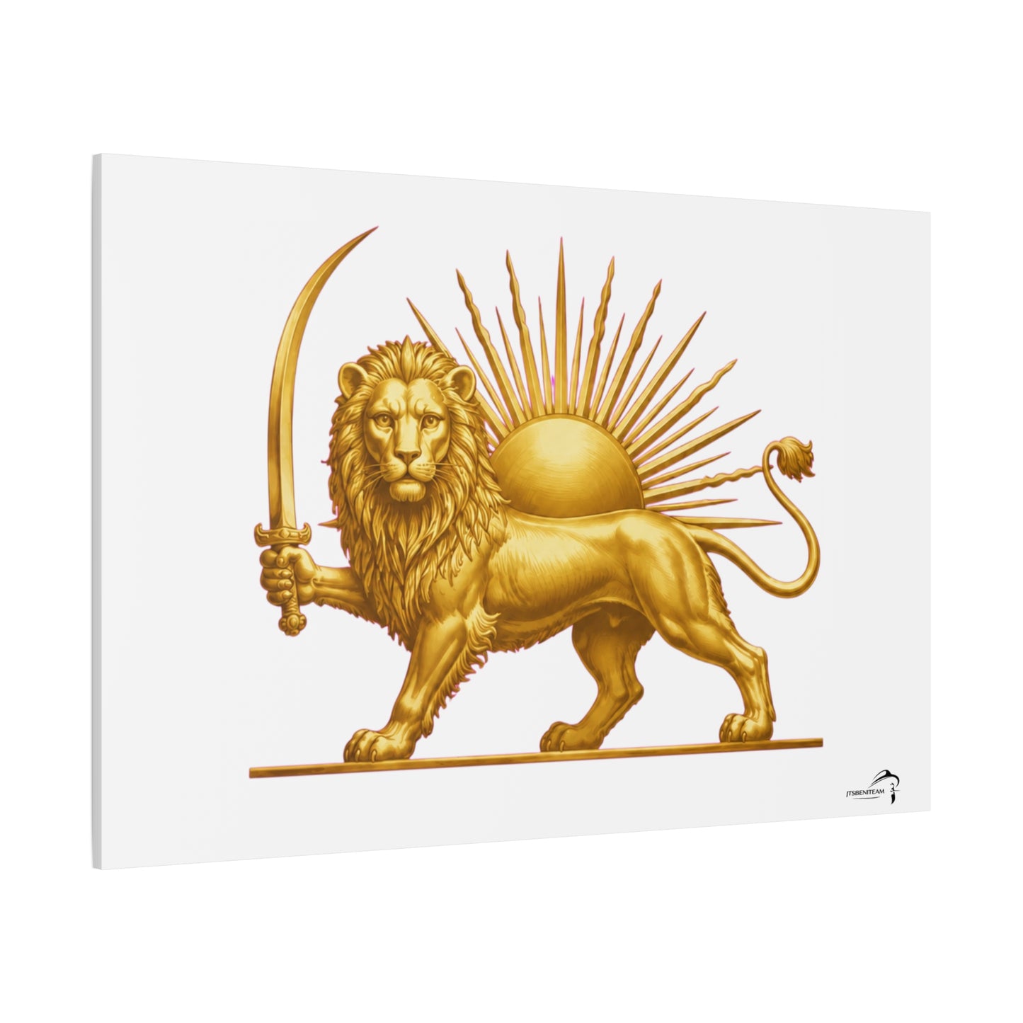 ItsBeniTeam™ Shir o Khorshid Heritage Canvas Wall Art | Premium Matte Stretched Canvas