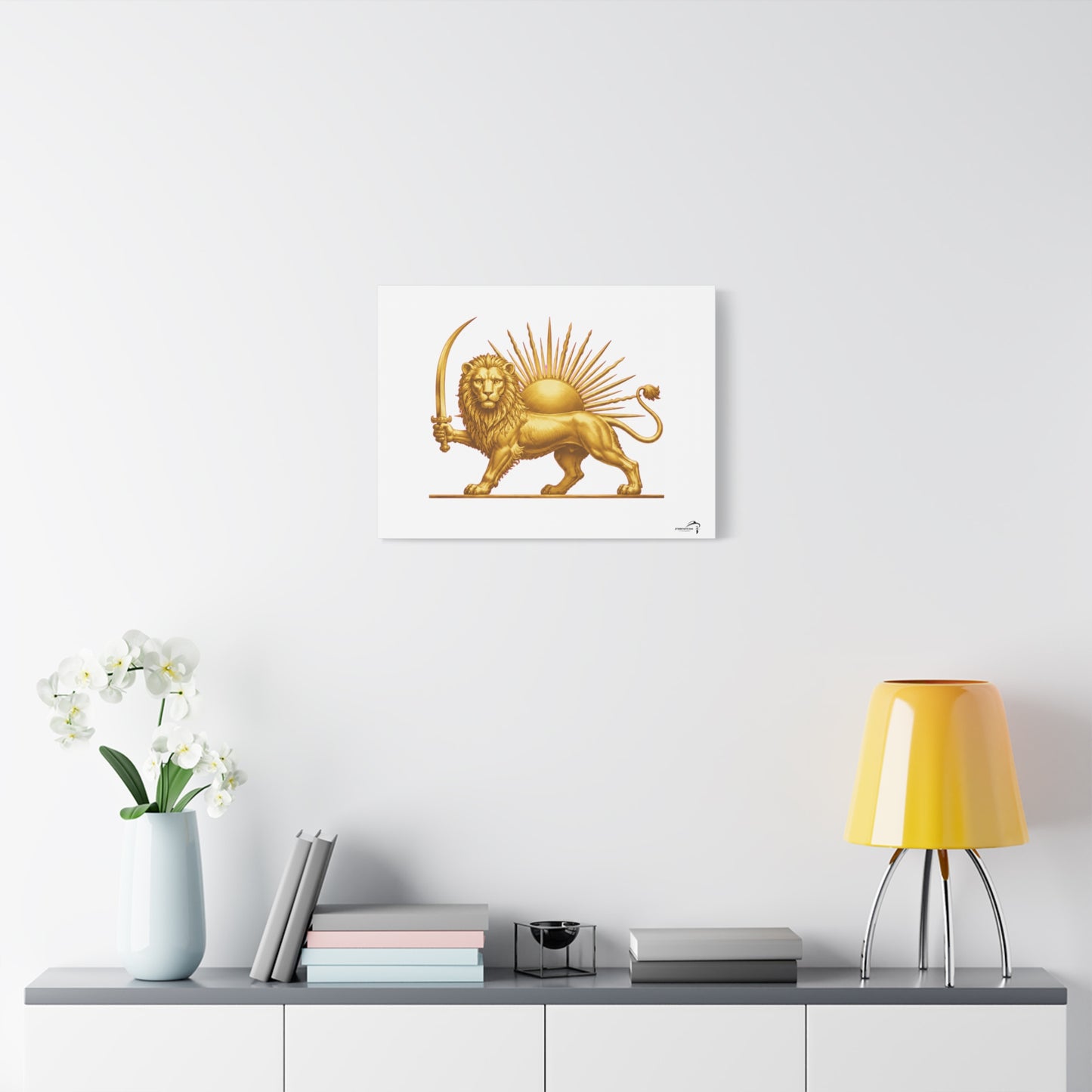 ItsBeniTeam™ Shir o Khorshid Heritage Canvas Wall Art | Premium Matte Stretched Canvas