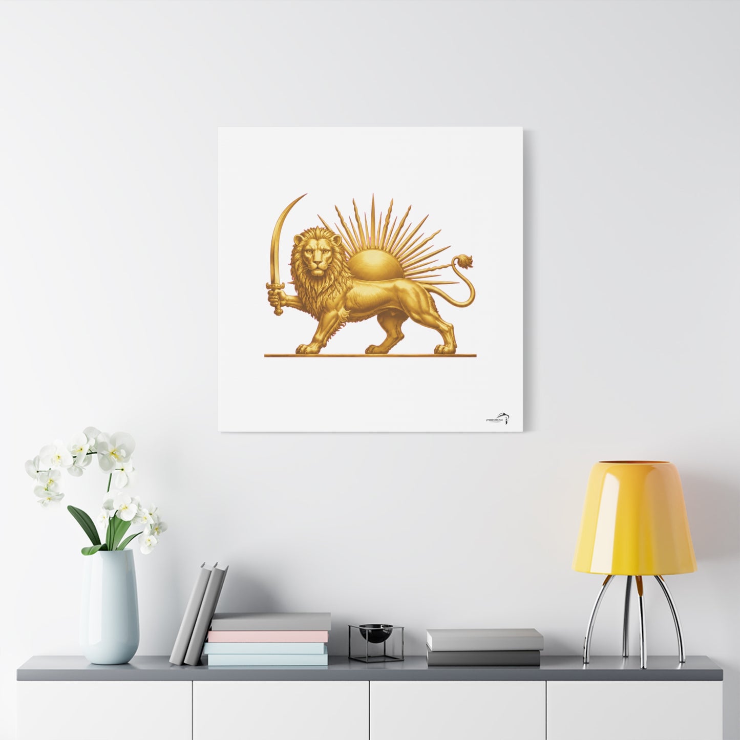 ItsBeniTeam™ Shir o Khorshid Heritage Canvas Wall Art | Premium Matte Stretched Canvas
