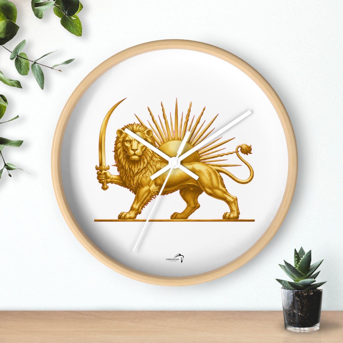 ItsBeniTeam™ | Lion & Sun – Legacy of Persia Wall Clock