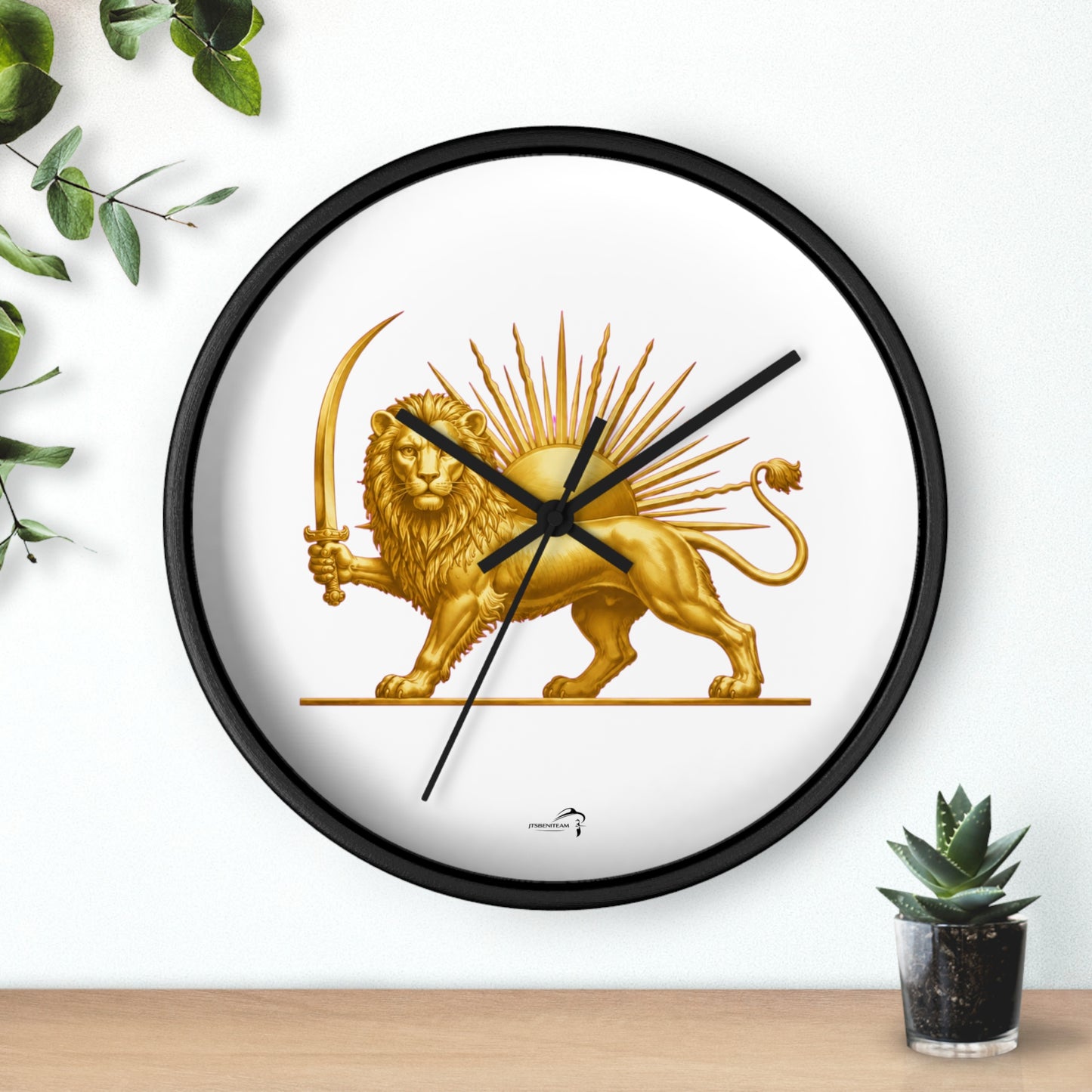ItsBeniTeam™ | Lion & Sun – Legacy of Persia Wall Clock