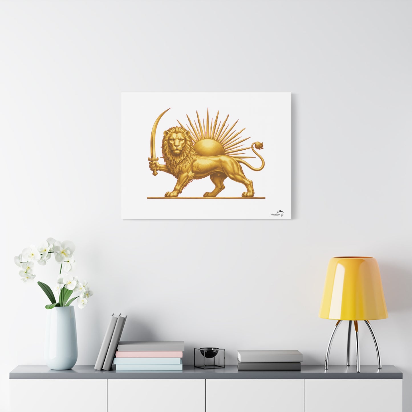ItsBeniTeam™ Shir o Khorshid Heritage Canvas Wall Art | Premium Matte Stretched Canvas