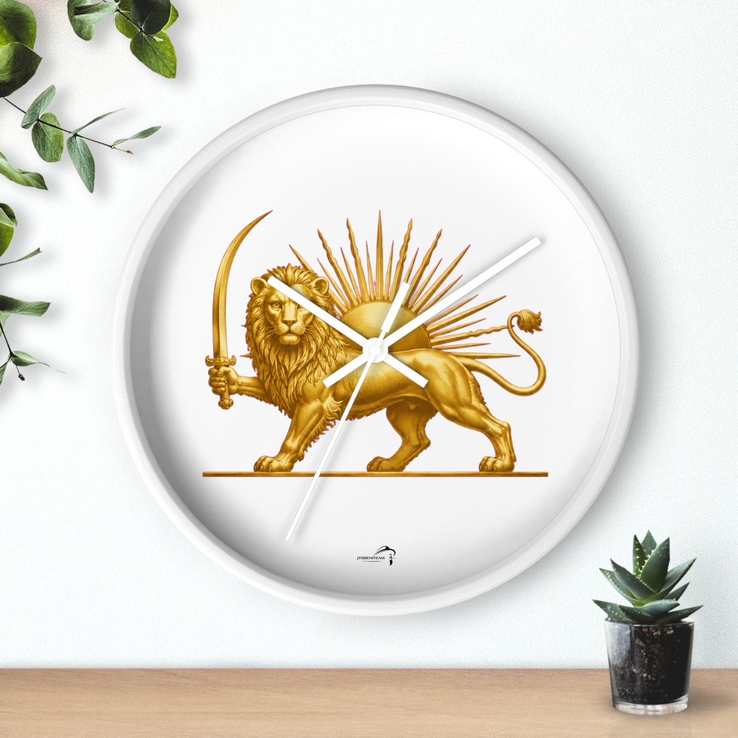 ItsBeniTeam™ | Lion & Sun – Legacy of Persia Wall Clock