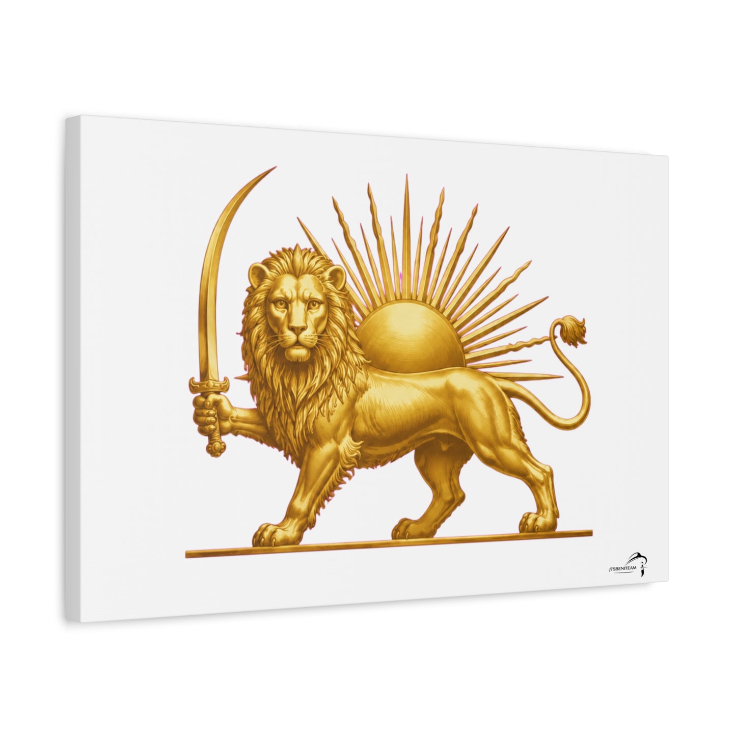 ItsBeniTeam™ Shir o Khorshid Heritage Canvas Wall Art | Premium Matte Stretched Canvas