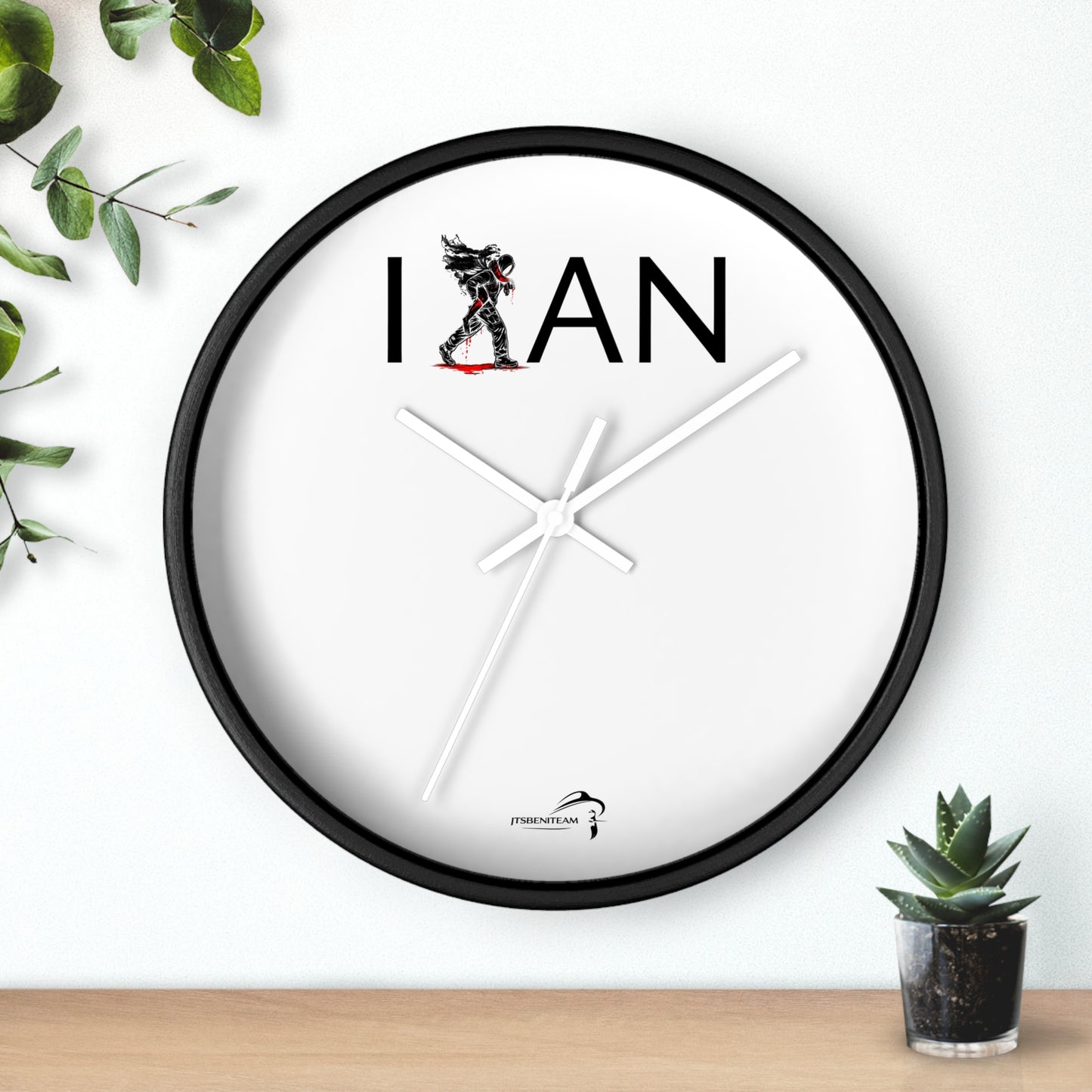 ItsBeniTeam™ | IAN – Time Carries Us Premium Wall Clock