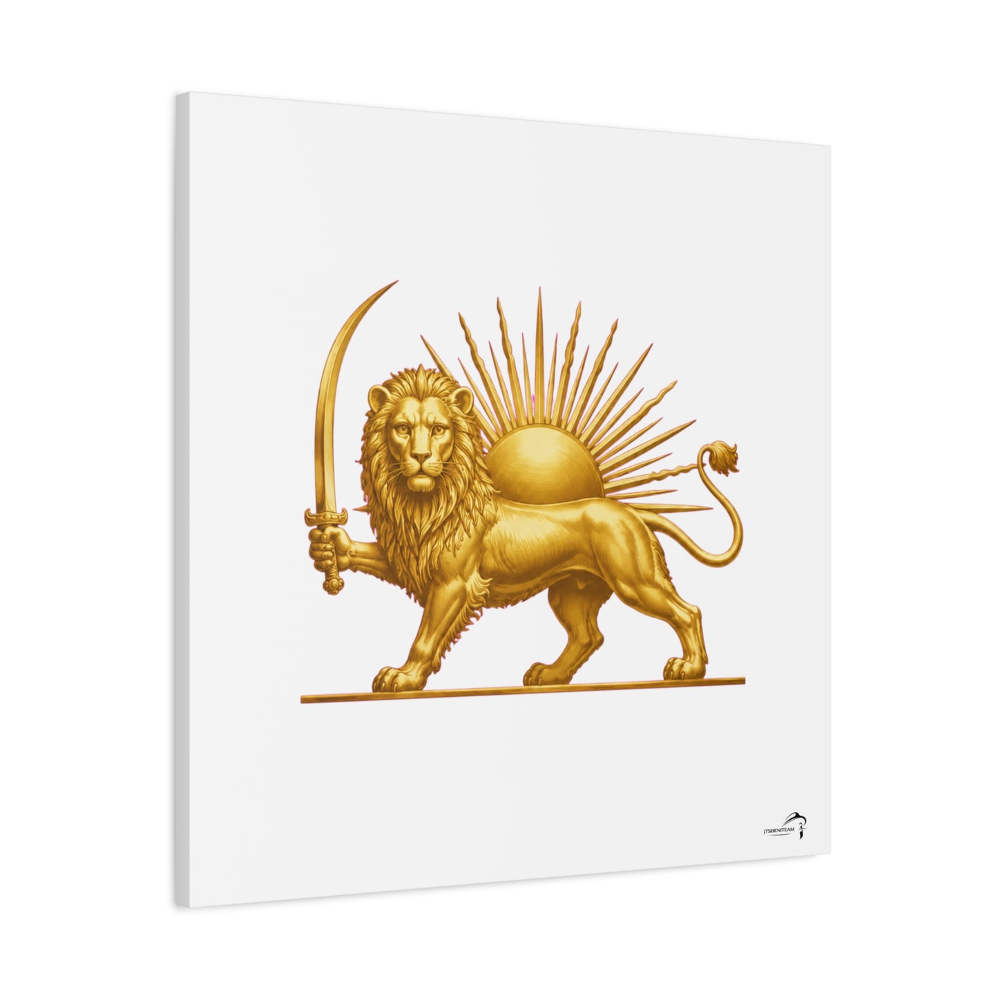 ItsBeniTeam™ Shir o Khorshid Heritage Canvas Wall Art | Premium Matte Stretched Canvas