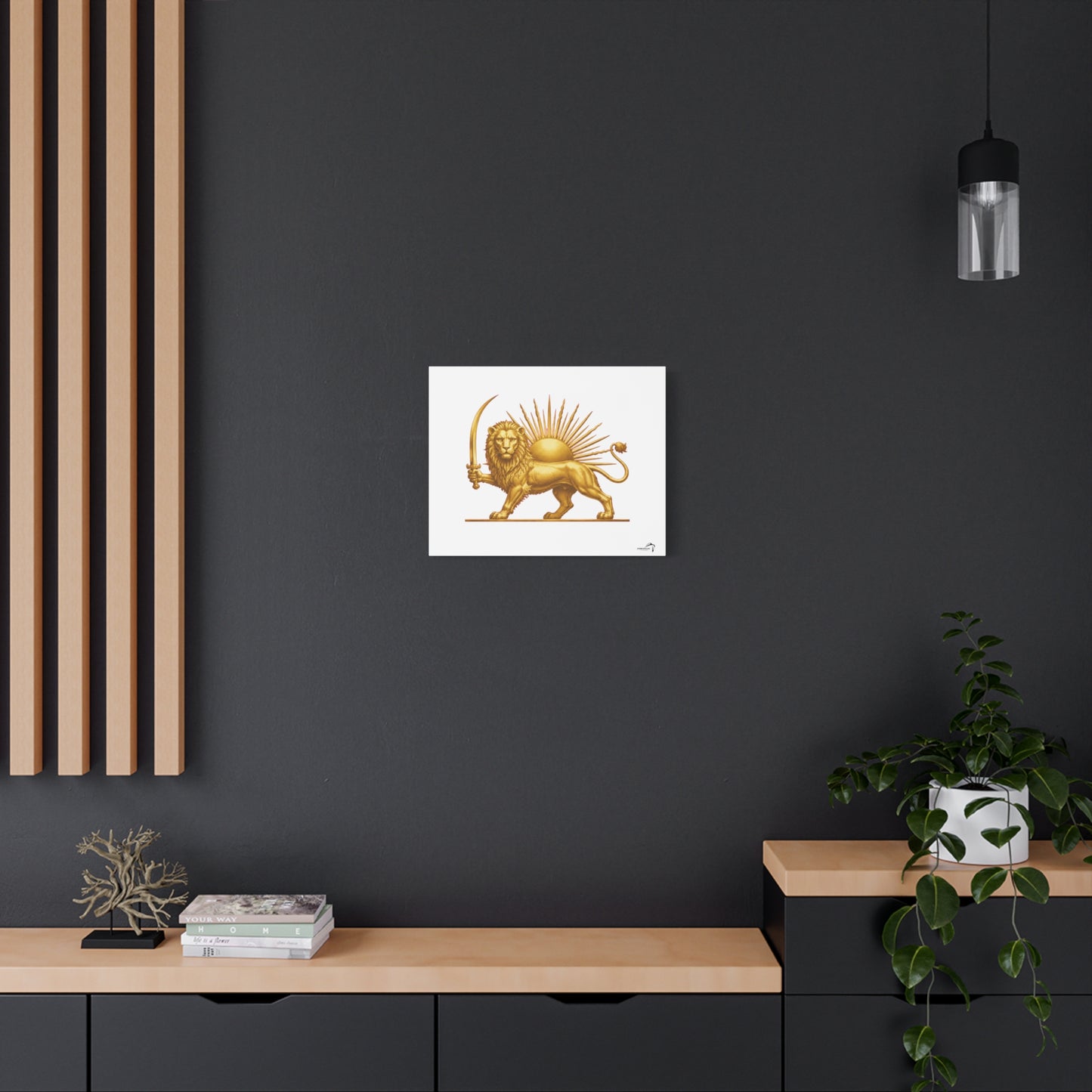 ItsBeniTeam™ Shir o Khorshid Heritage Canvas Wall Art | Premium Matte Stretched Canvas