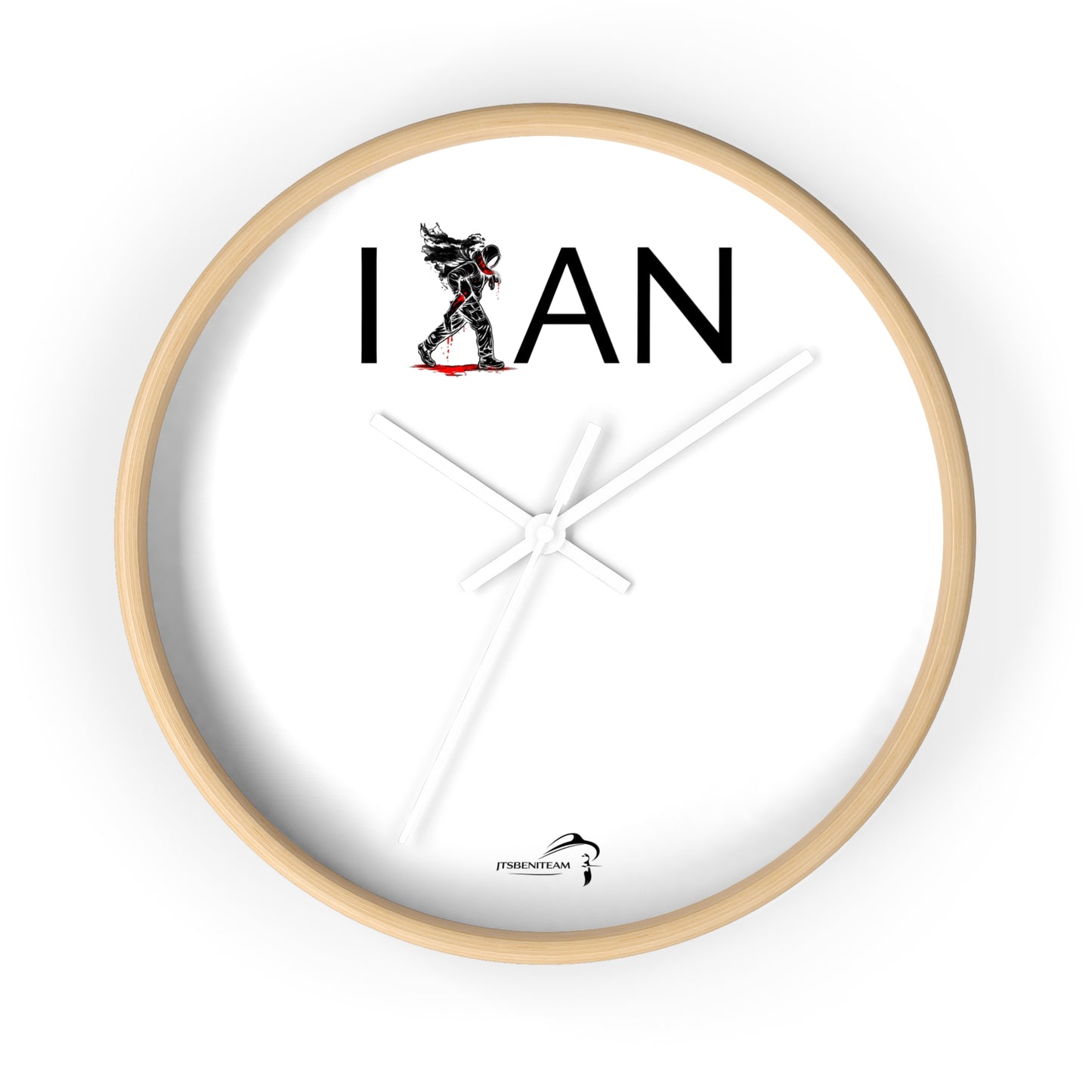 ItsBeniTeam™ | IAN – Time Carries Us Premium Wall Clock
