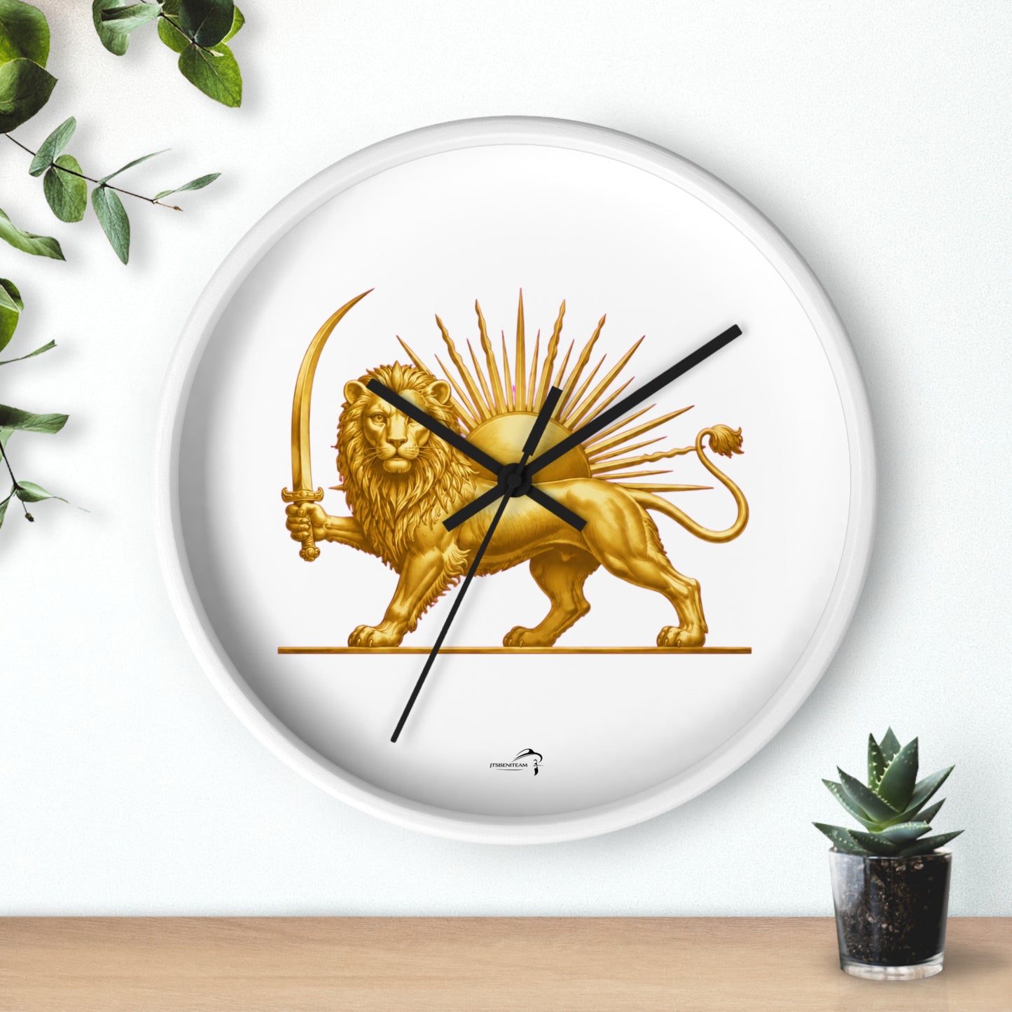 ItsBeniTeam™ | Lion & Sun – Legacy of Persia Wall Clock