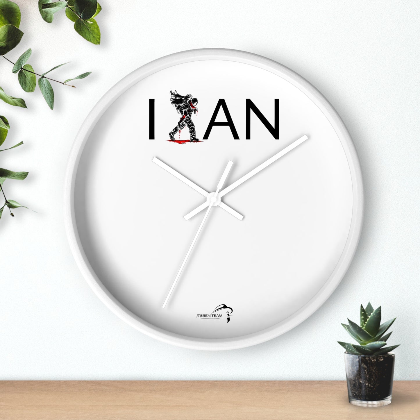 ItsBeniTeam™ | IAN – Time Carries Us Premium Wall Clock