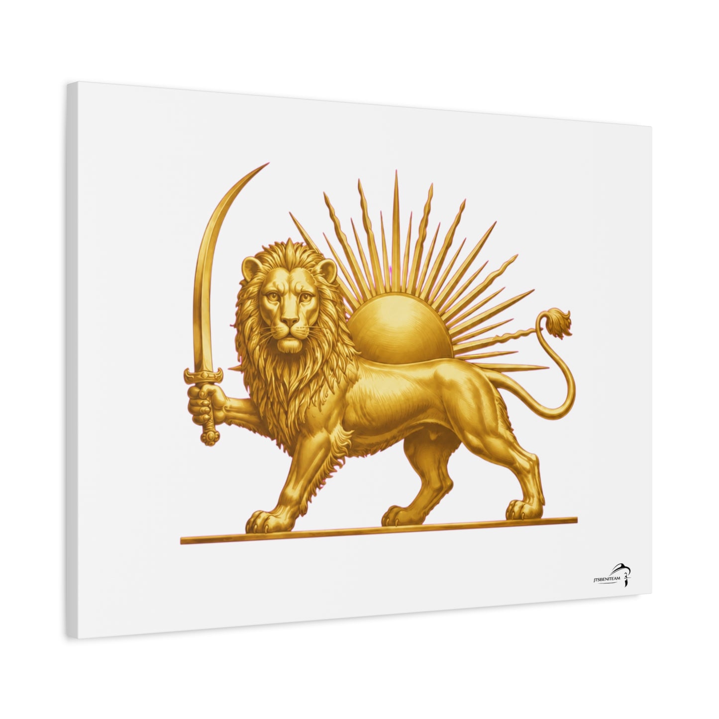 ItsBeniTeam™ Shir o Khorshid Heritage Canvas Wall Art | Premium Matte Stretched Canvas
