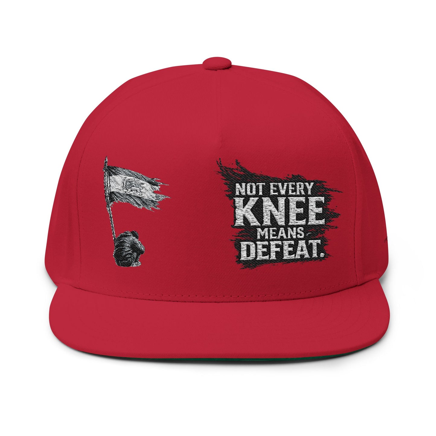 Not Every Knee Means Defeat | Embroidered Flat Bill Trucker Cap