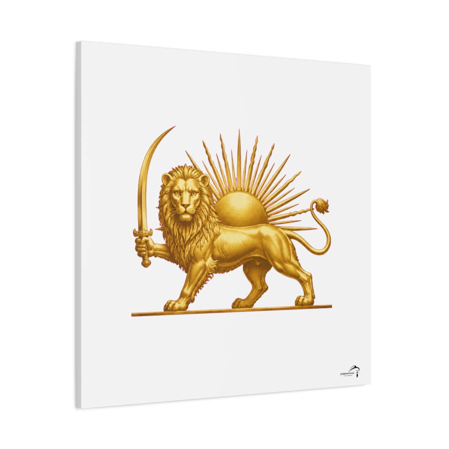 ItsBeniTeam™ Shir o Khorshid Heritage Canvas Wall Art | Premium Matte Stretched Canvas