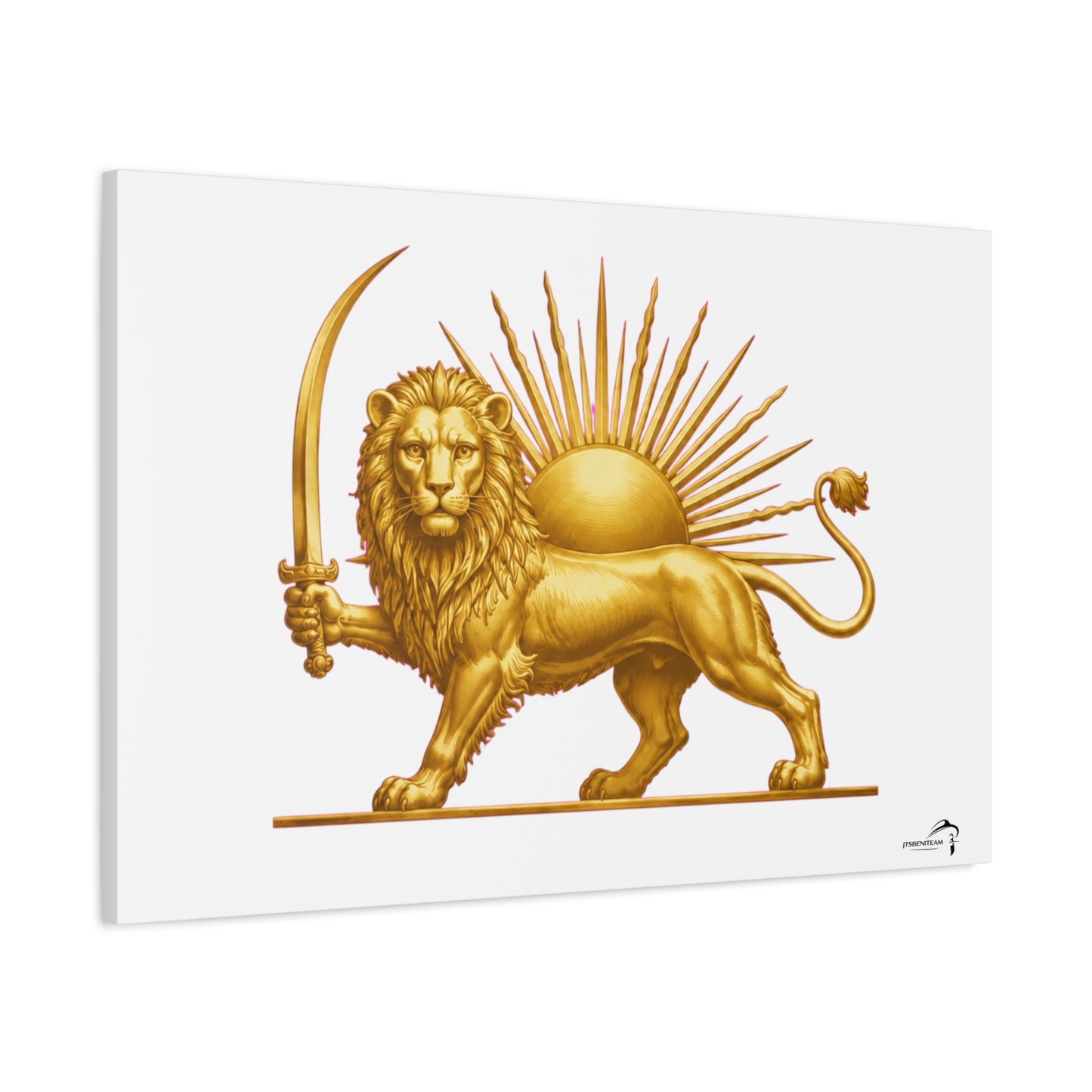 ItsBeniTeam™ Shir o Khorshid Heritage Canvas Wall Art | Premium Matte Stretched Canvas