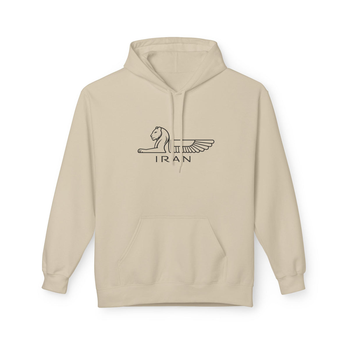 ItsBeniTeam™ | Lion of IRAN Hoodie – Minimal Persian Heritage Sweatshirt