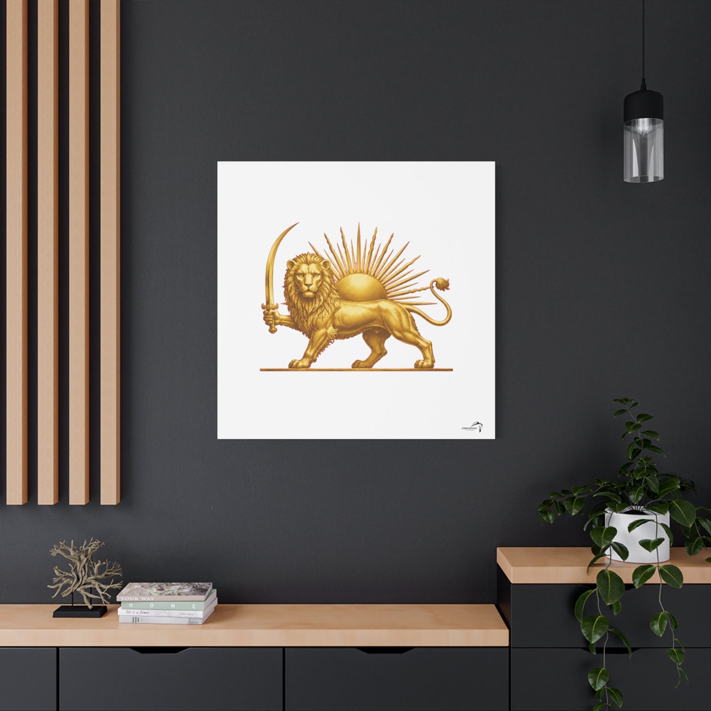 ItsBeniTeam™ Shir o Khorshid Heritage Canvas Wall Art | Premium Matte Stretched Canvas